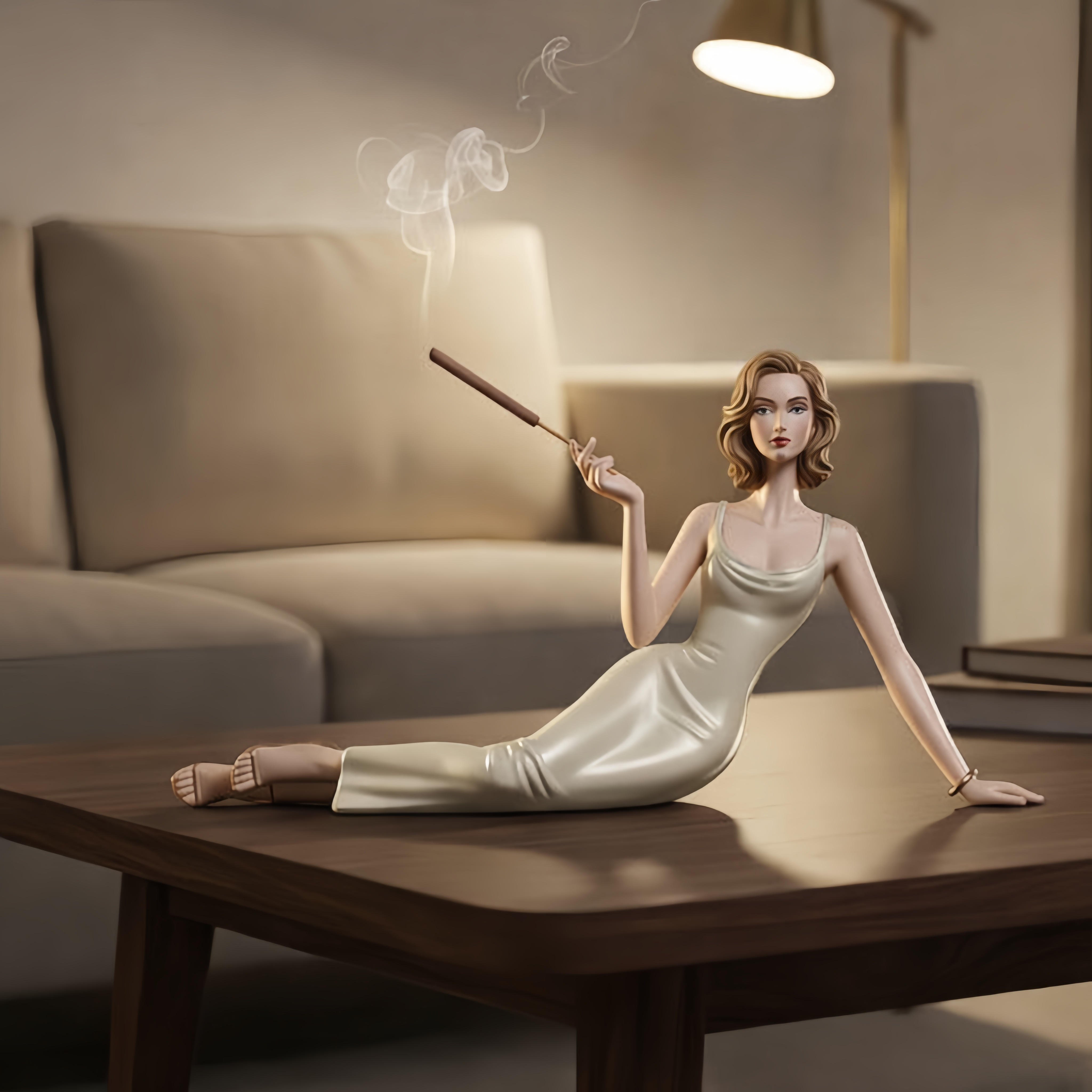 Handcrafted Ceramic Aroma Statue – Where Sculpture Meets Serenity