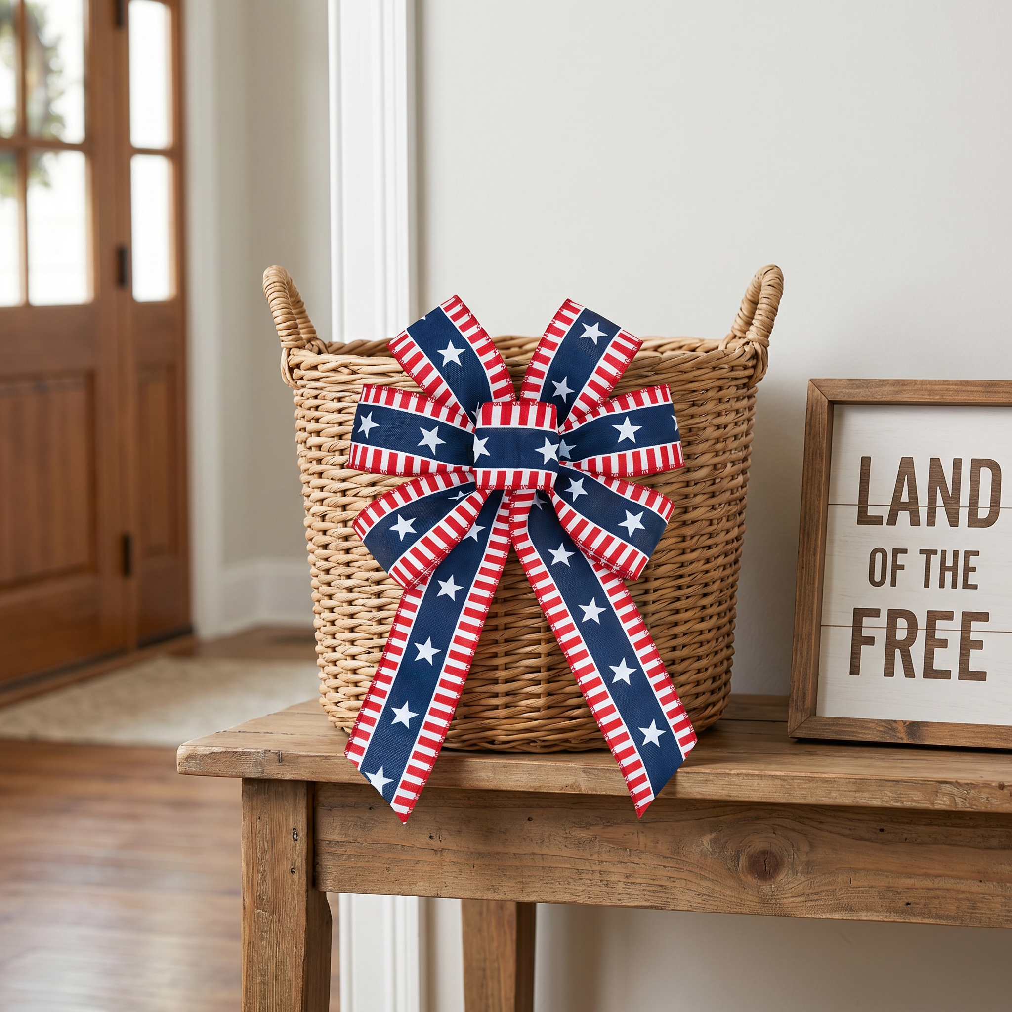 4th of July Patriotic Stars & Stripes Decorative Bow