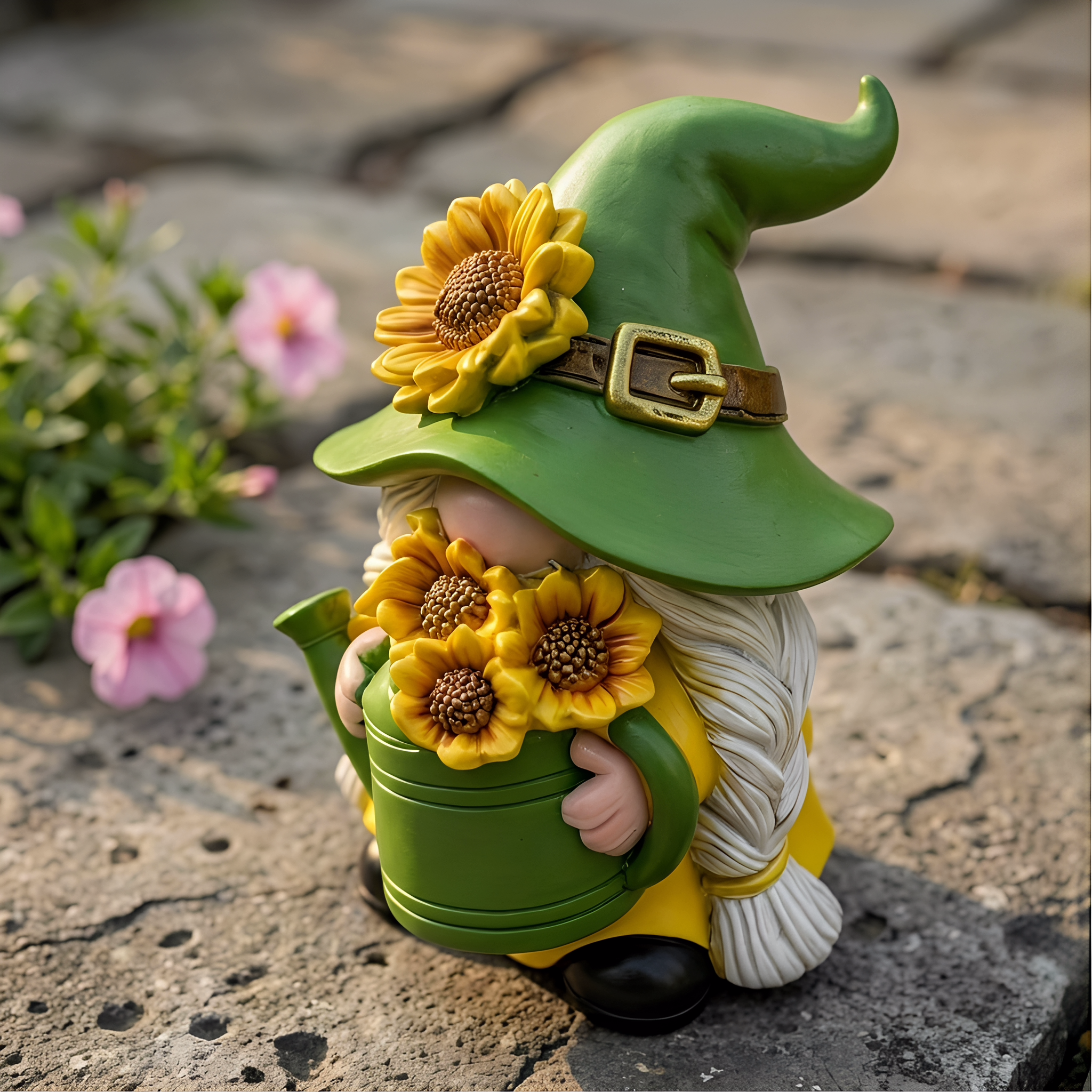 Sunflower Garden Gnomes Set of 2