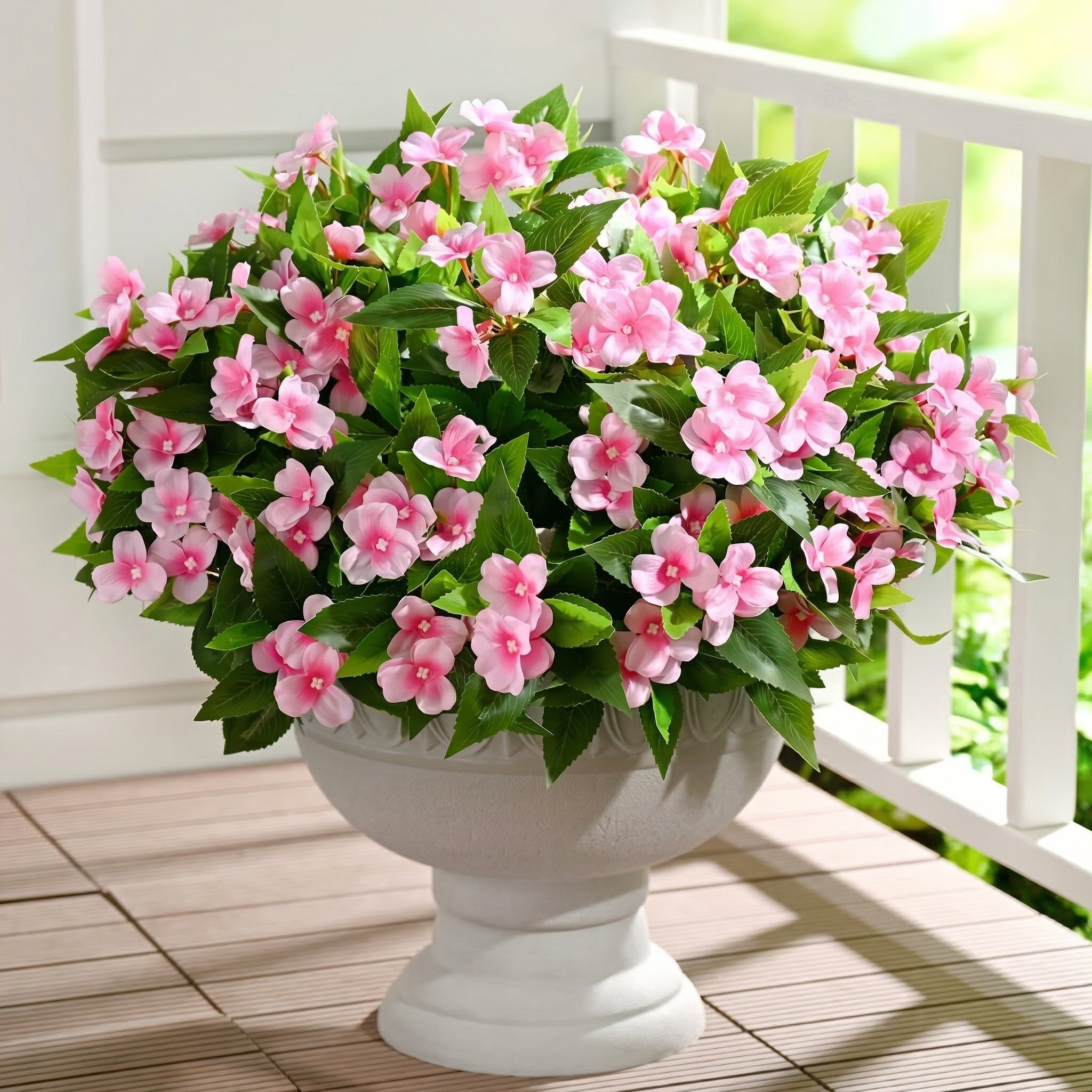 Full Bloom Impatiens Potted Flowers