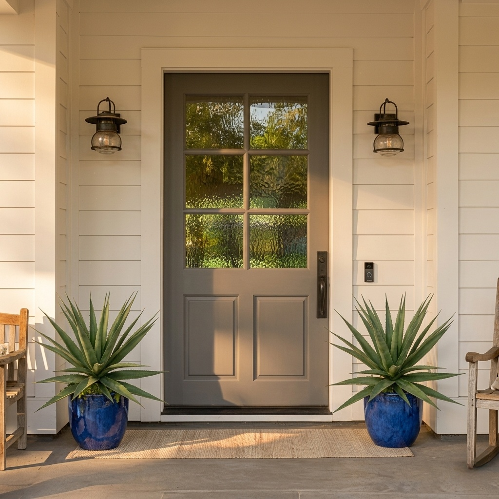 Artificial Agave Garden Accent Plant with Ground Stake