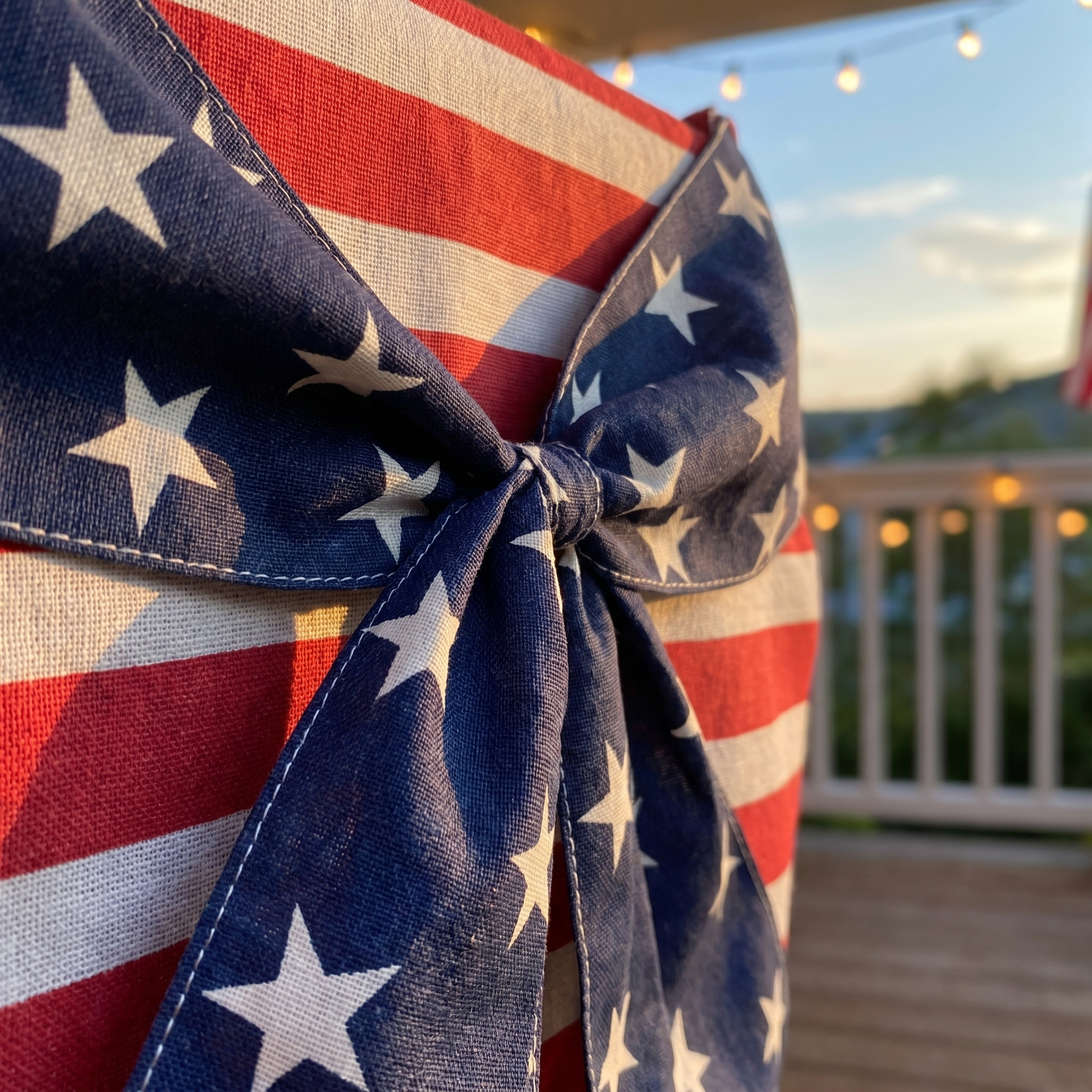 Stars & Stripes Patriotic Chair Cover