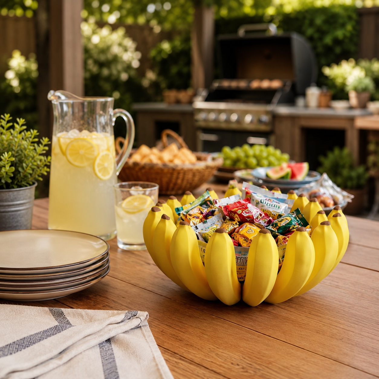Creative Banana Fruit Bowl – 3D Printed Decorative Candy & Fruit Dish