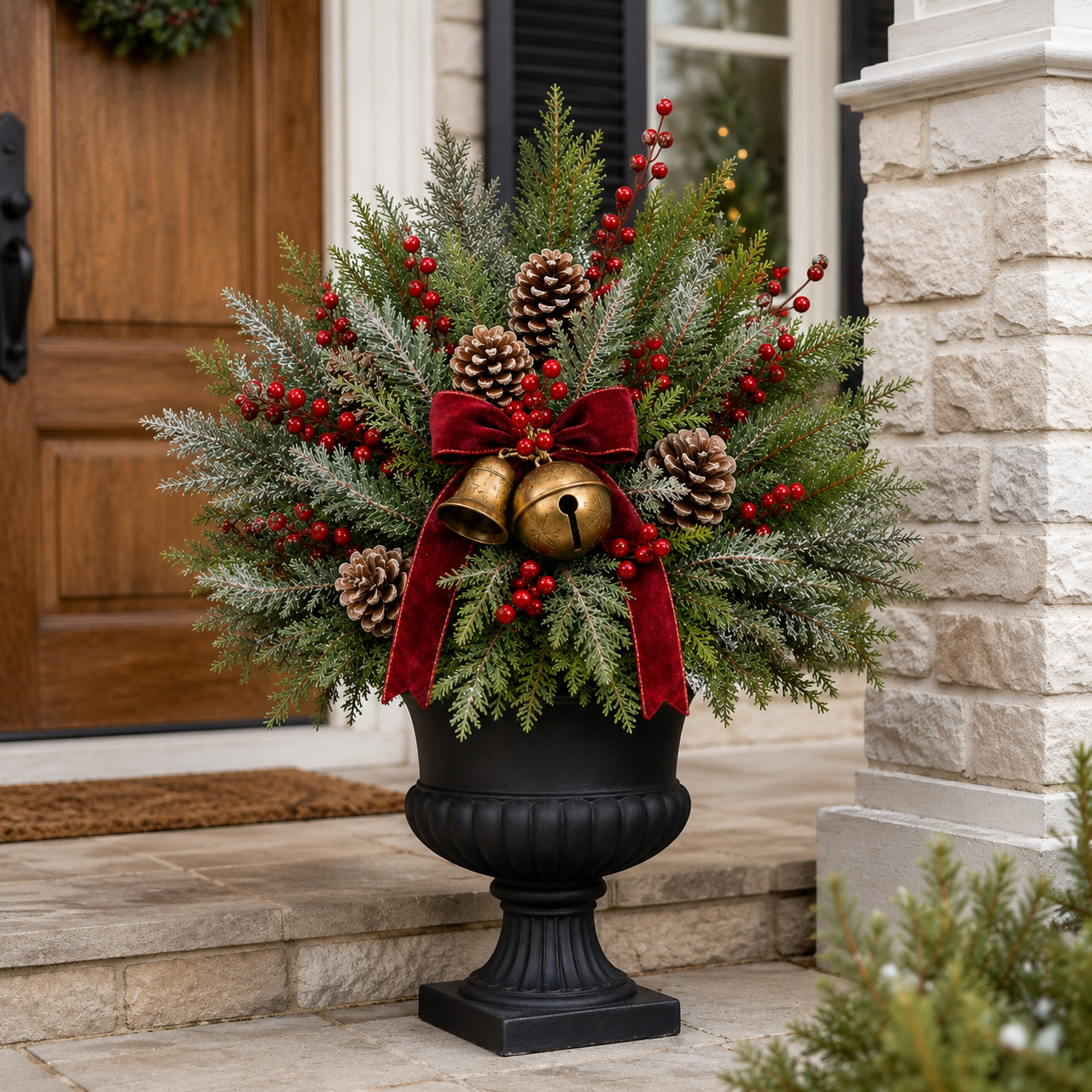 Pre-Lit Christmas Urn Filler