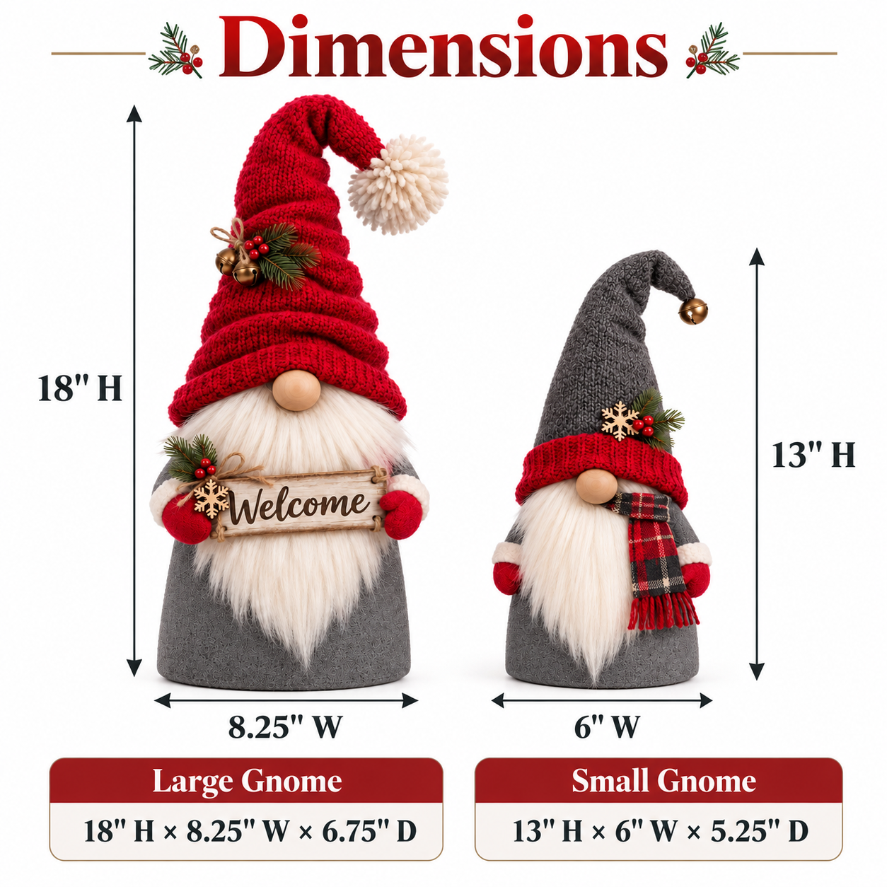Christmas Porch Gnome Decorations