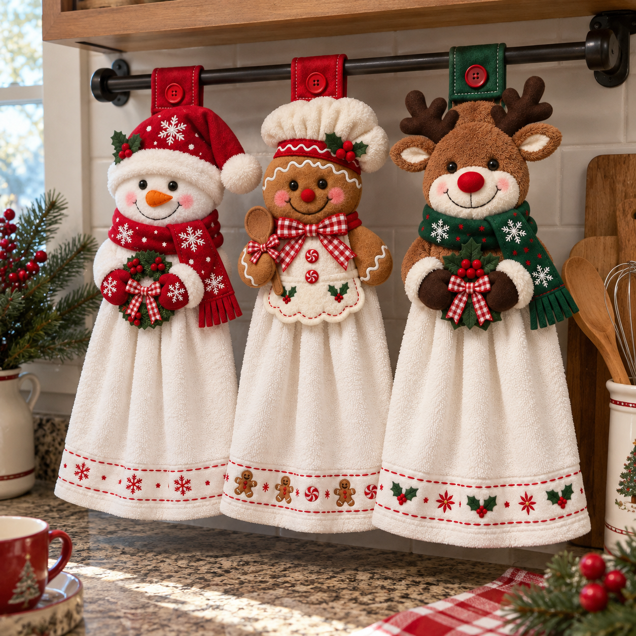 Christmas Hanging Kitchen Hand Towel