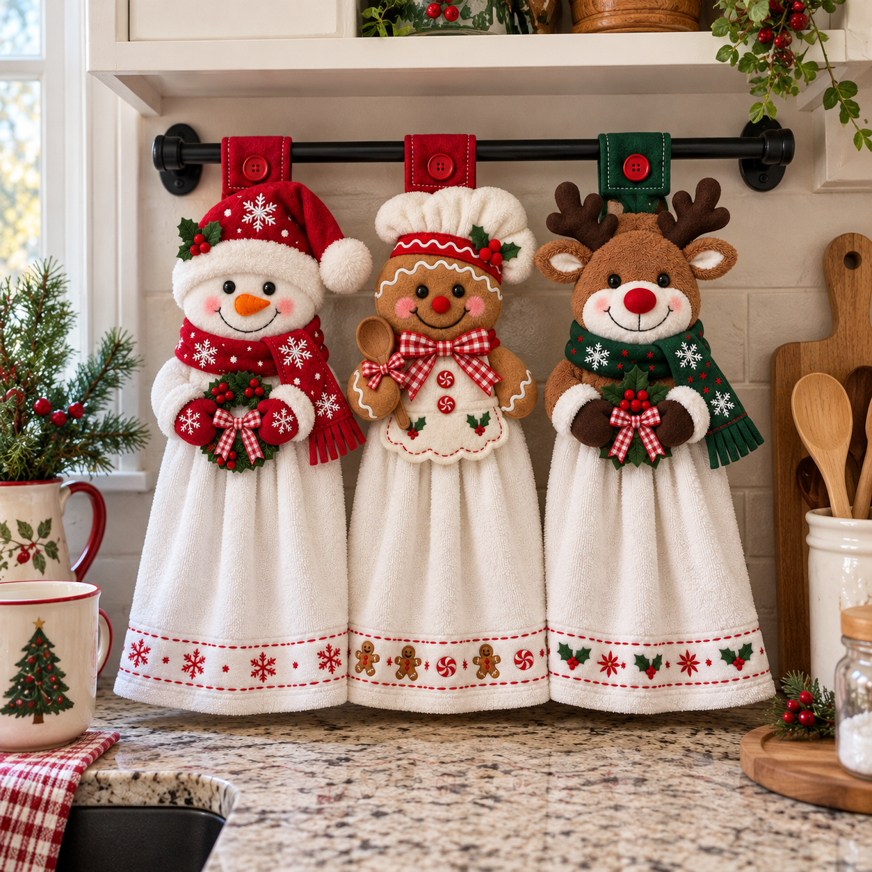 Christmas Hanging Kitchen Hand Towel