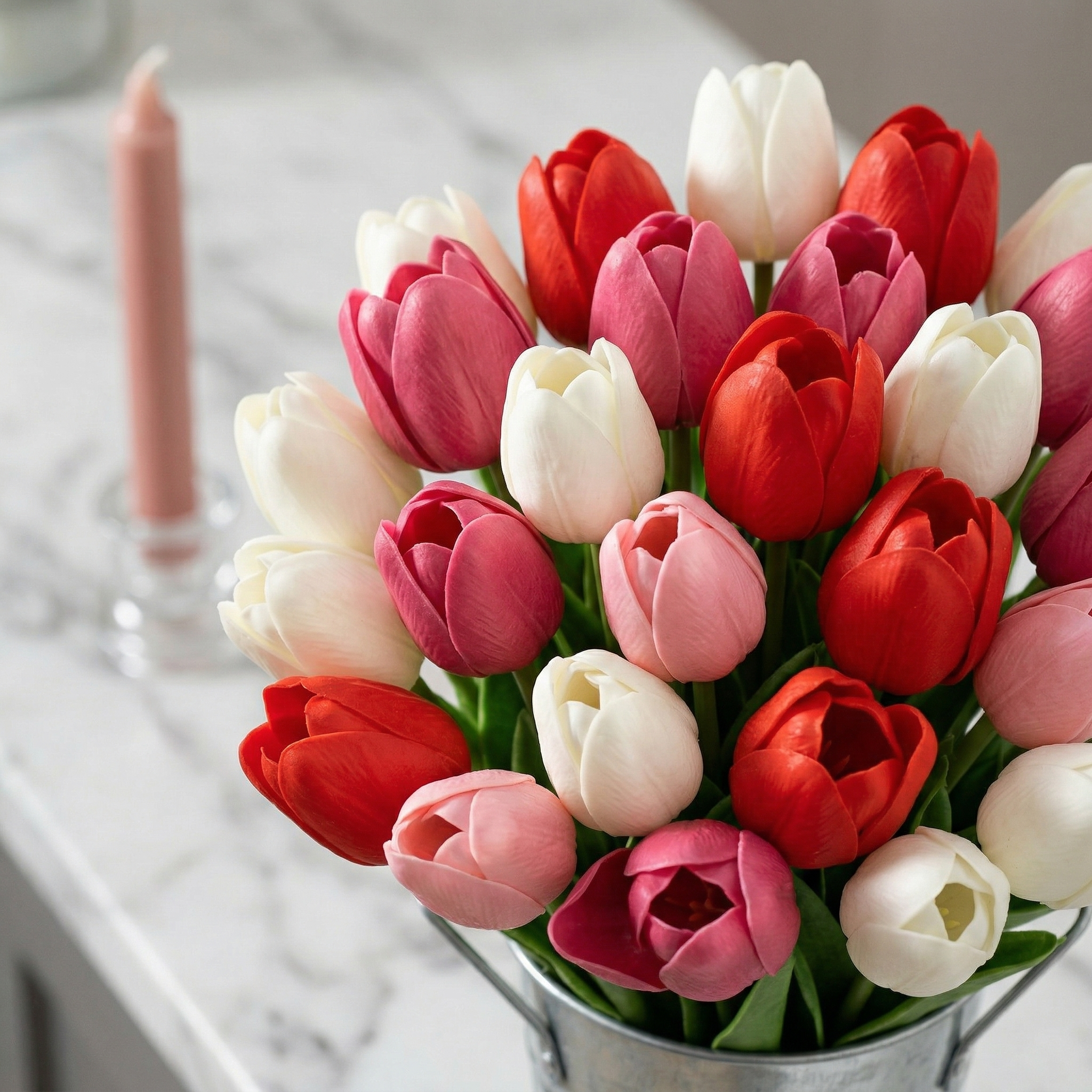 Real Touch Artificial Tulip Bouquet