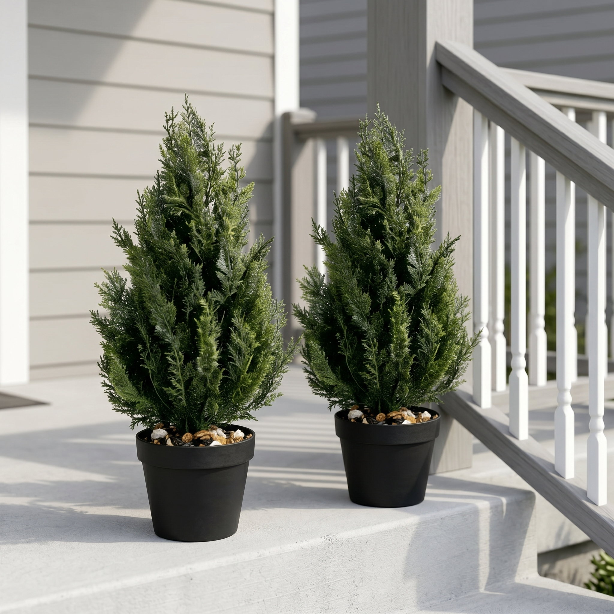 45cm Faux Cedar Topiary Plant for Home Decor
