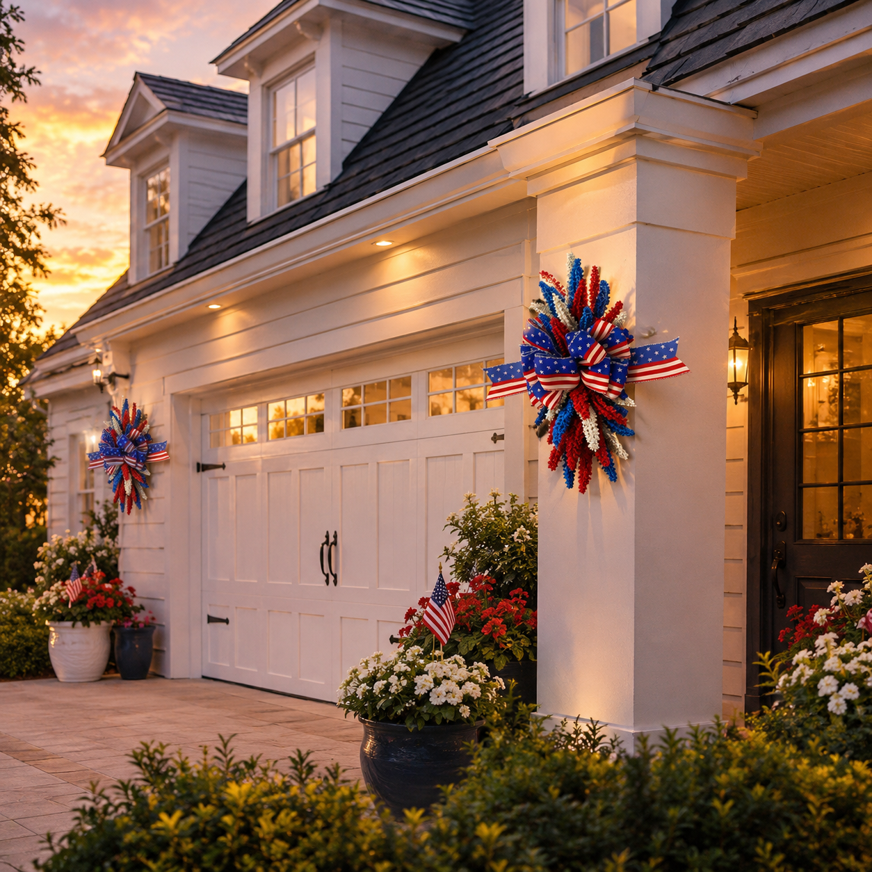 Patriotic Bow Hanging Decoration