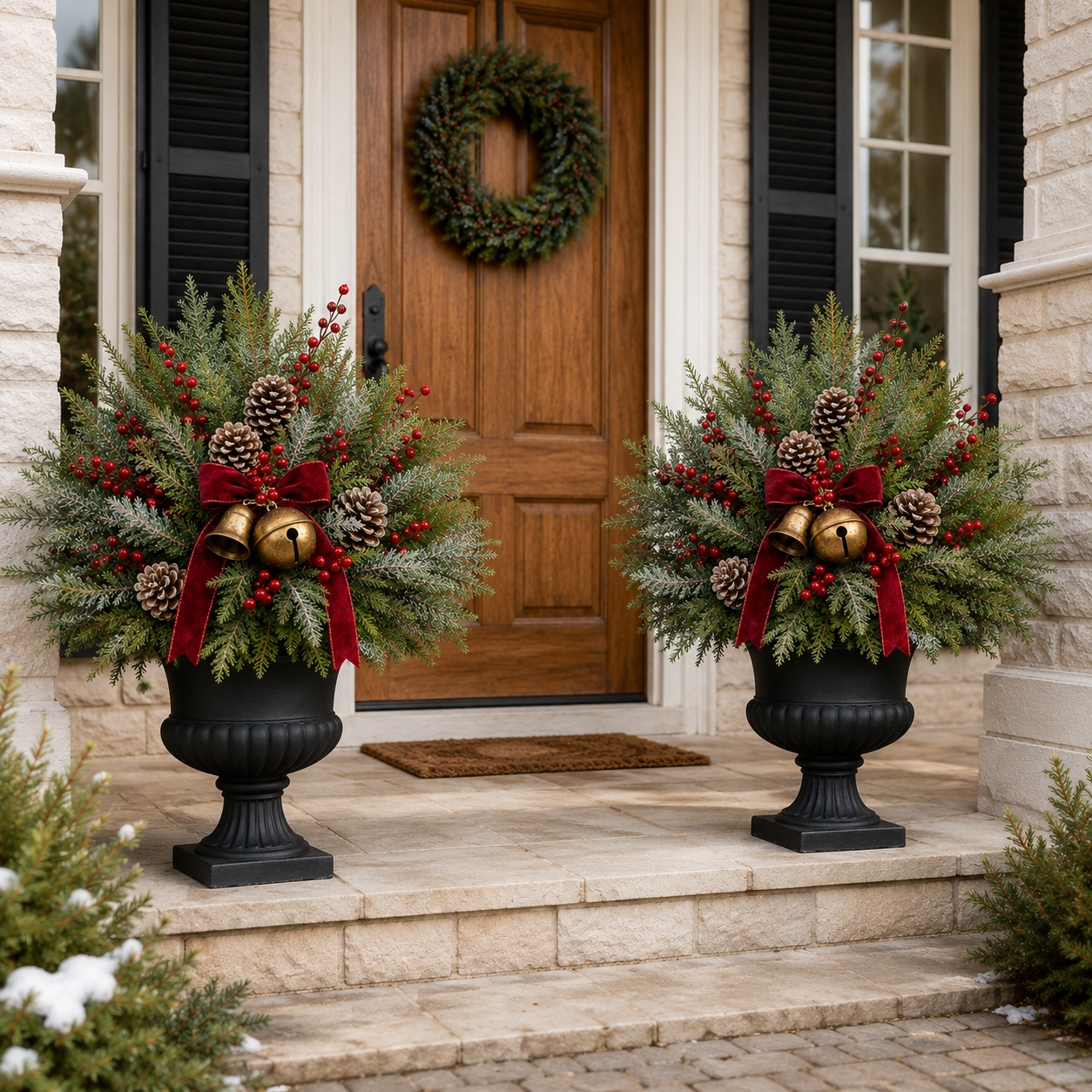 Pre-Lit Christmas Urn Filler