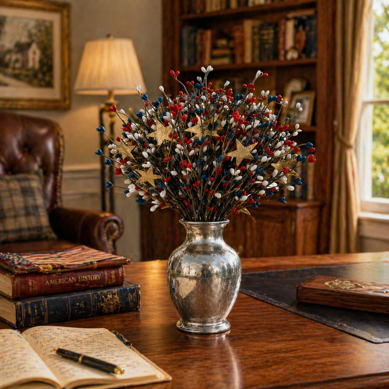 Patriotic Berry Star Floral Arrangement