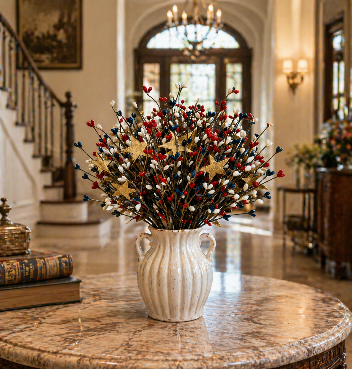 Patriotic Berry Star Floral Arrangement