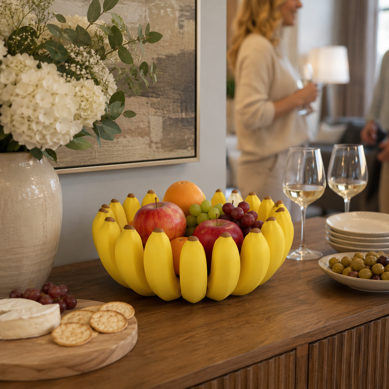 Creative Banana Fruit Bowl – 3D Printed Decorative Candy & Fruit Dish
