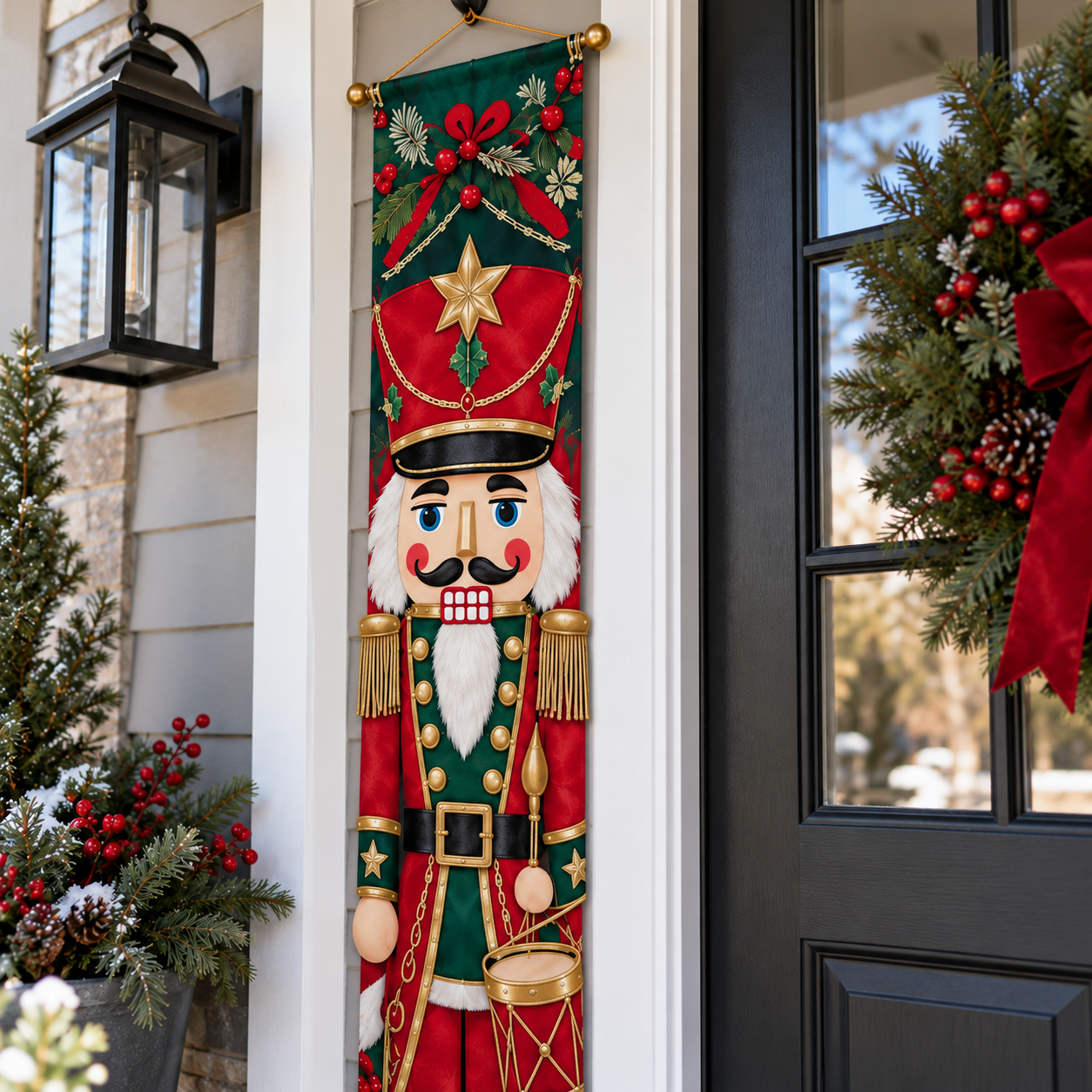 Pre-Lit Vintage Nutcracker Porch Banner product details