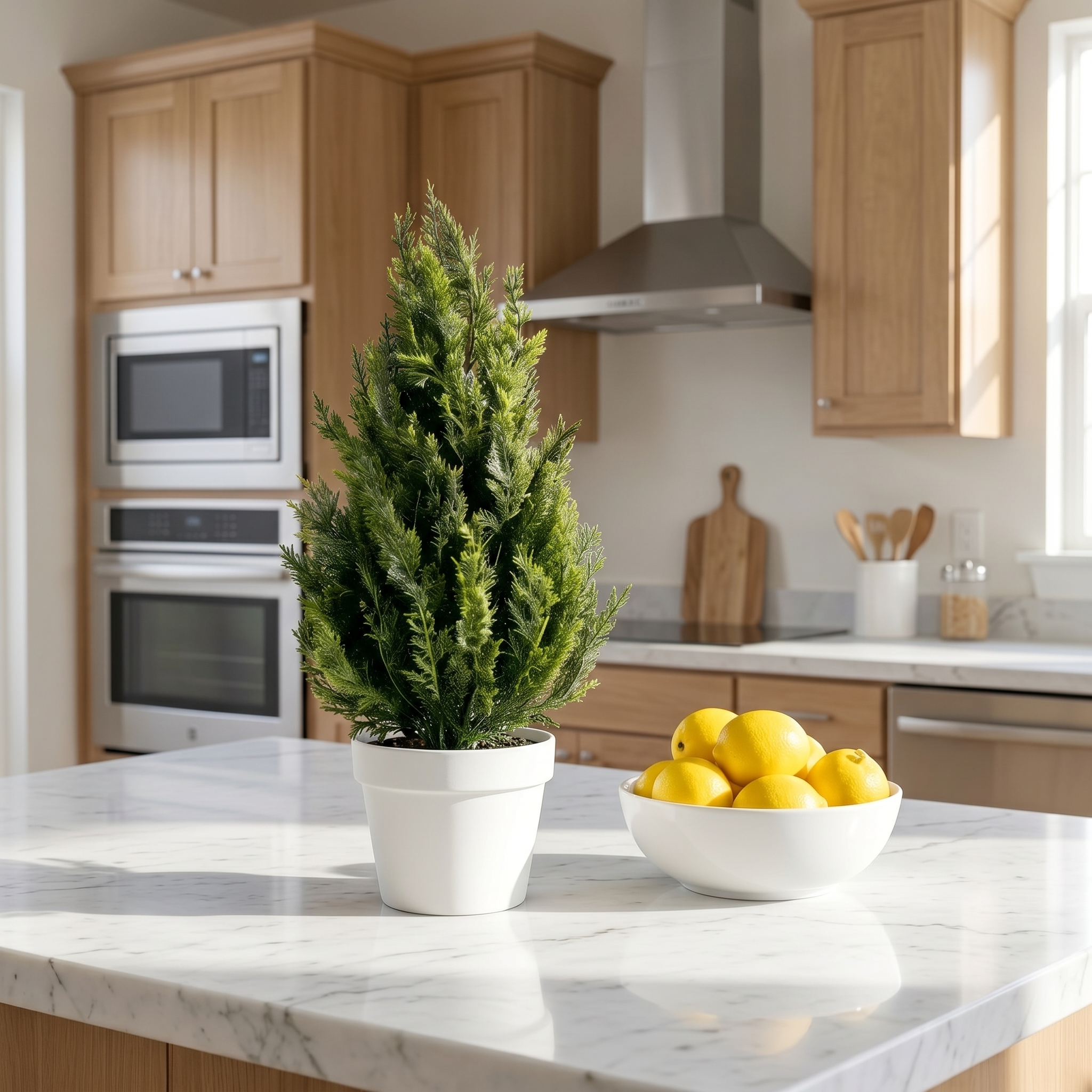 45cm Faux Cedar Topiary Plant for Home Decor