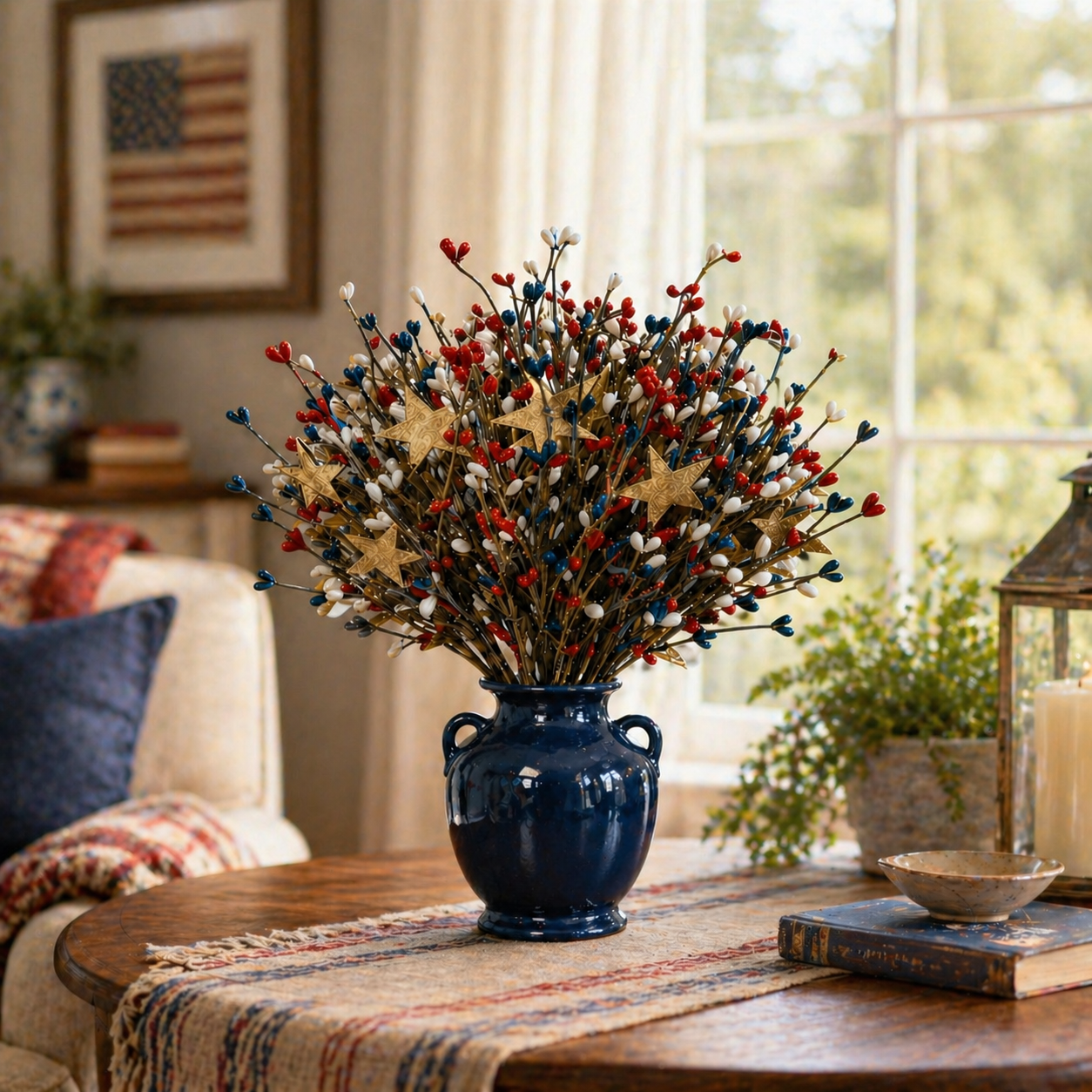 Patriotic Berry Star Floral Arrangement
