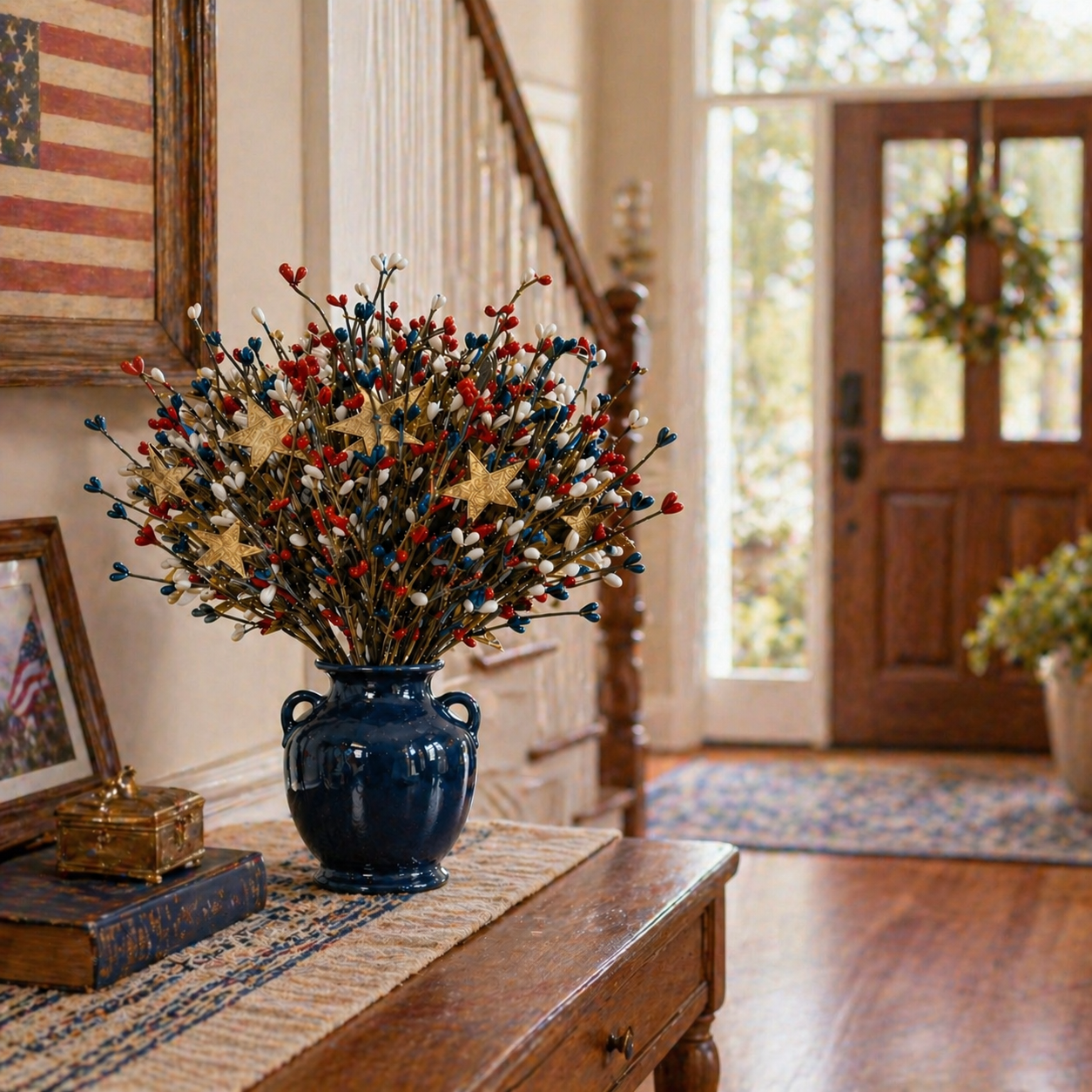 Patriotic Berry Star Floral Arrangement