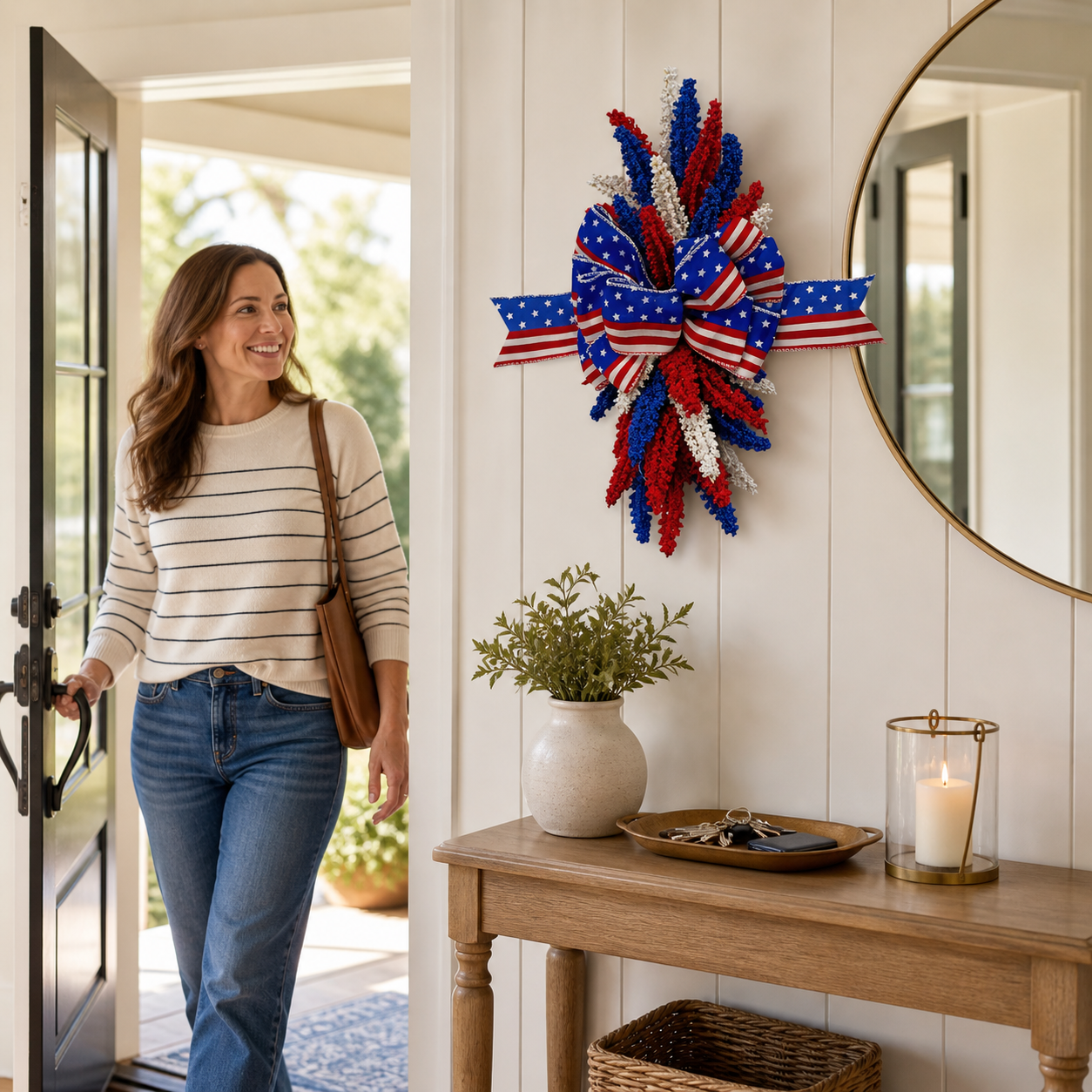 Patriotic Bow Hanging Decoration