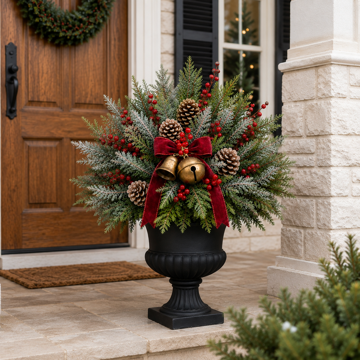 Pre-Lit Christmas Urn Filler