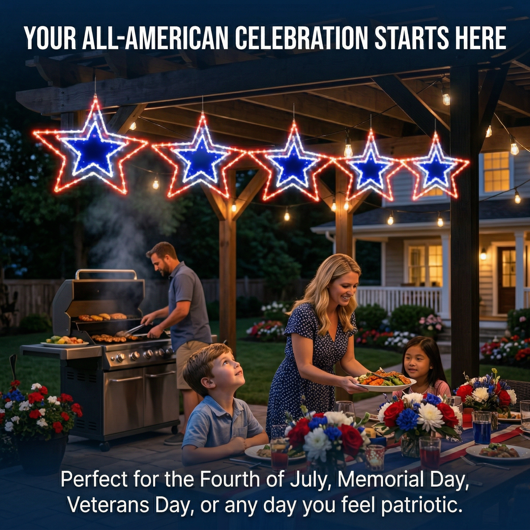 Light Up Your Celebration in Classic American Style