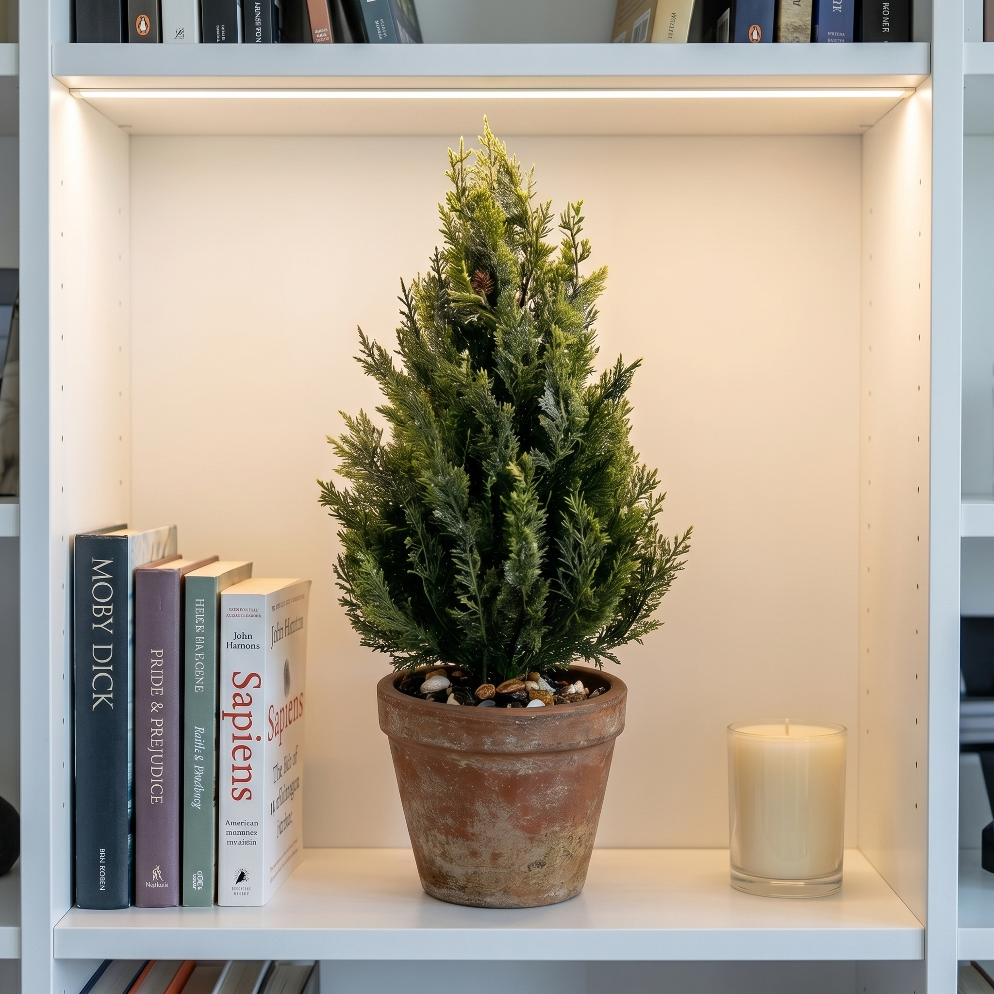 45cm Faux Cedar Topiary Plant for Home Decor