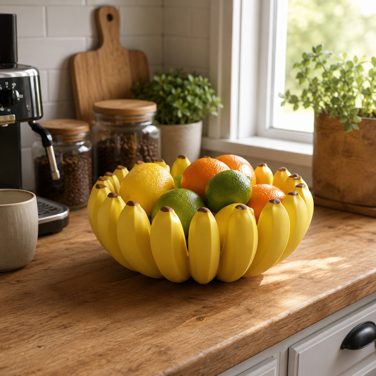 Creative Banana Fruit Bowl – 3D Printed Decorative Candy & Fruit Dish