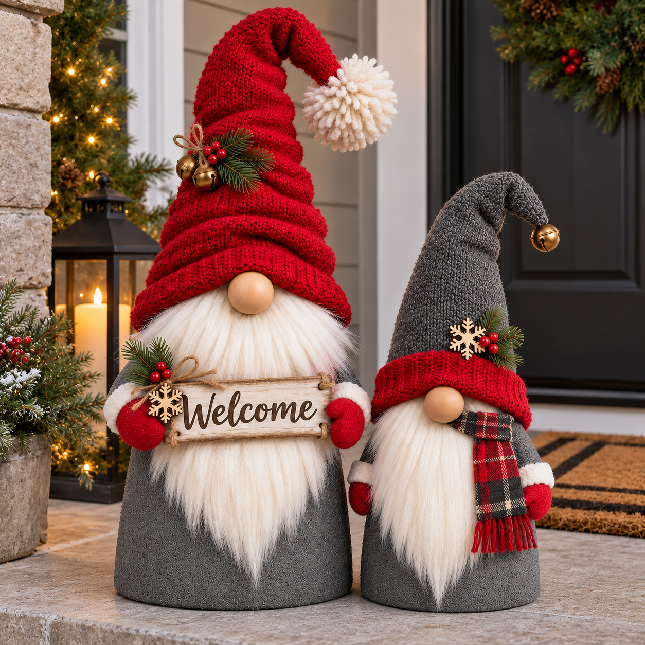 Christmas Porch Gnome Decorations