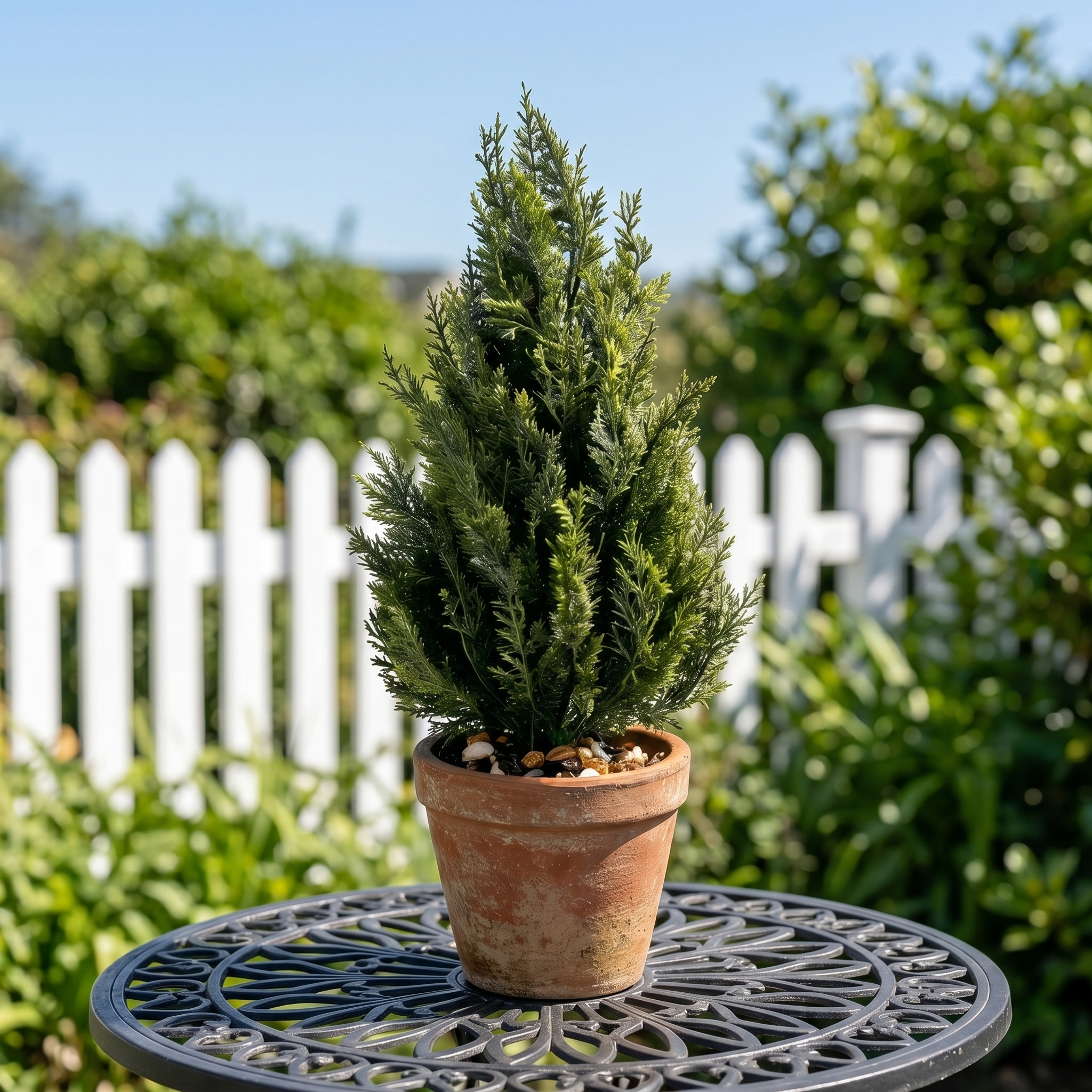 45cm Faux Cedar Topiary Plant for Home Decor