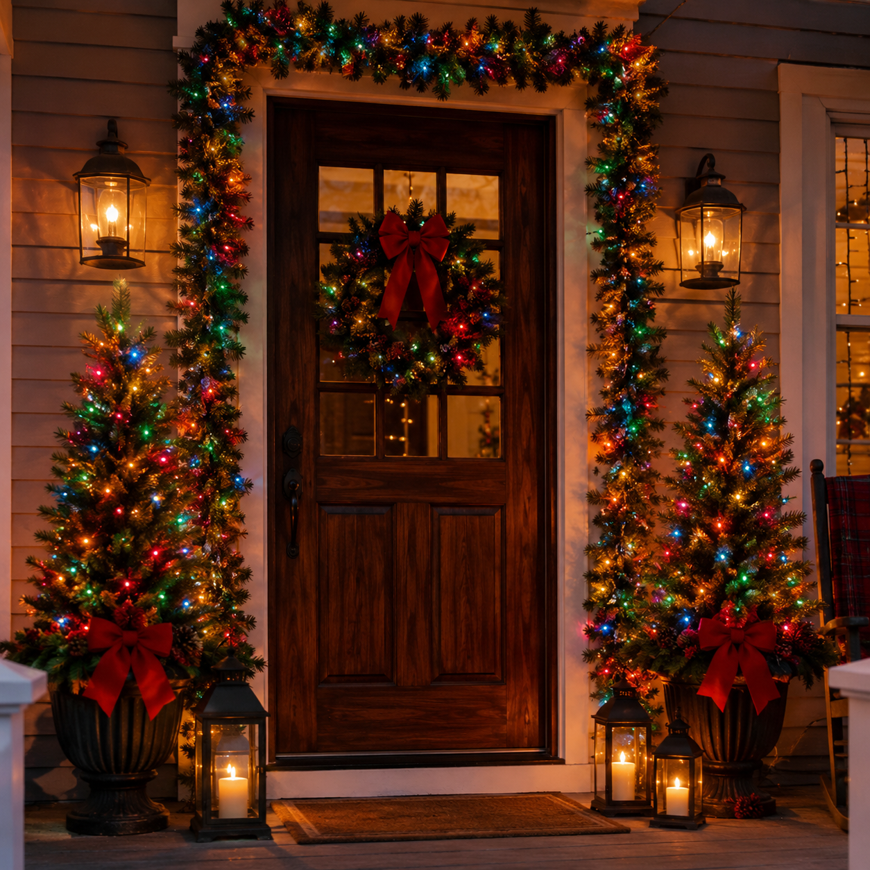 Vintage Multicolor Incandescent Christmas String Lights