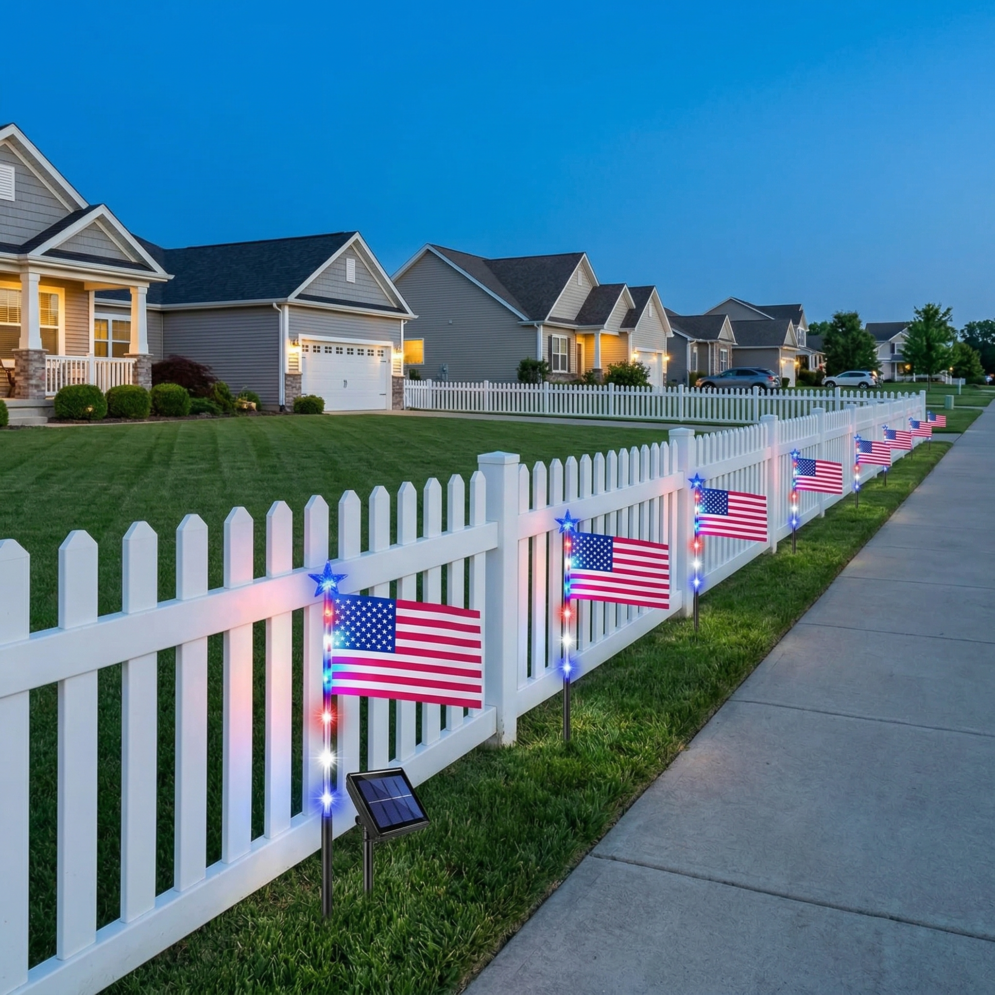 Light Up Your Yard with Patriotic Pride