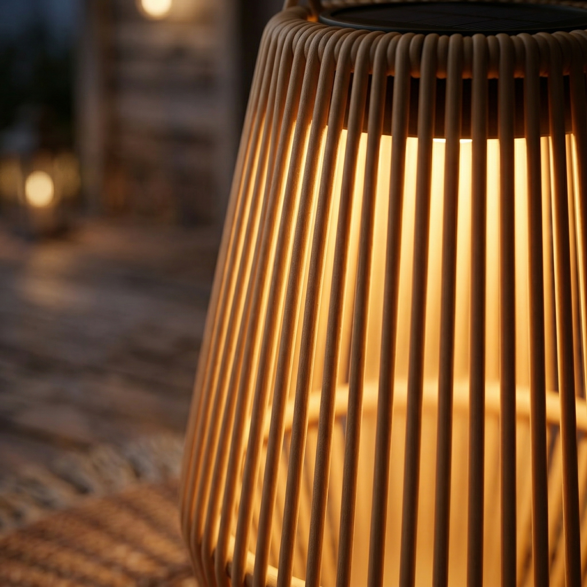 Solar Garden Pathway Light with PE Shade – Warm Glow Outdoor Yard & Lawn Lighting