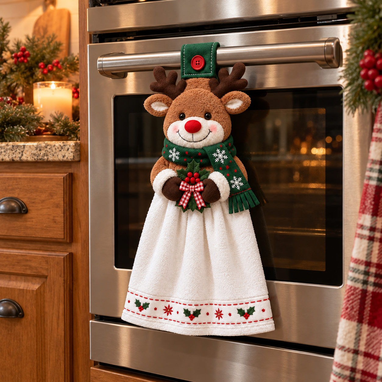 Christmas Hanging Kitchen Hand Towel
