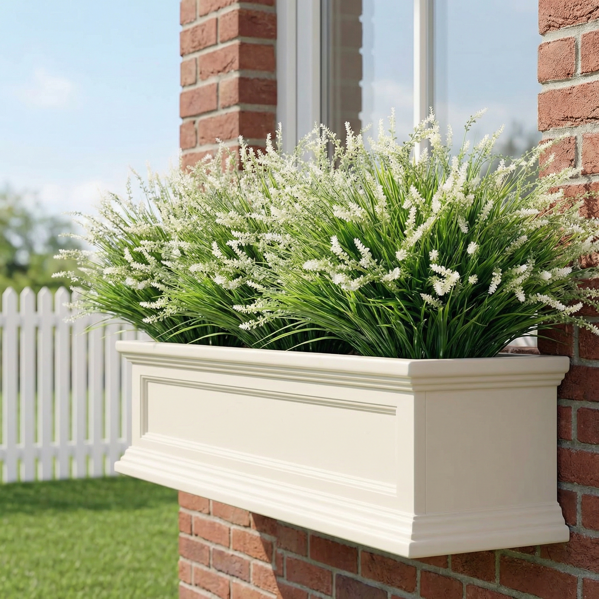 UV-Resistant Faux Monkey Grass Bundle – 3 Pack Outdoor Greenery