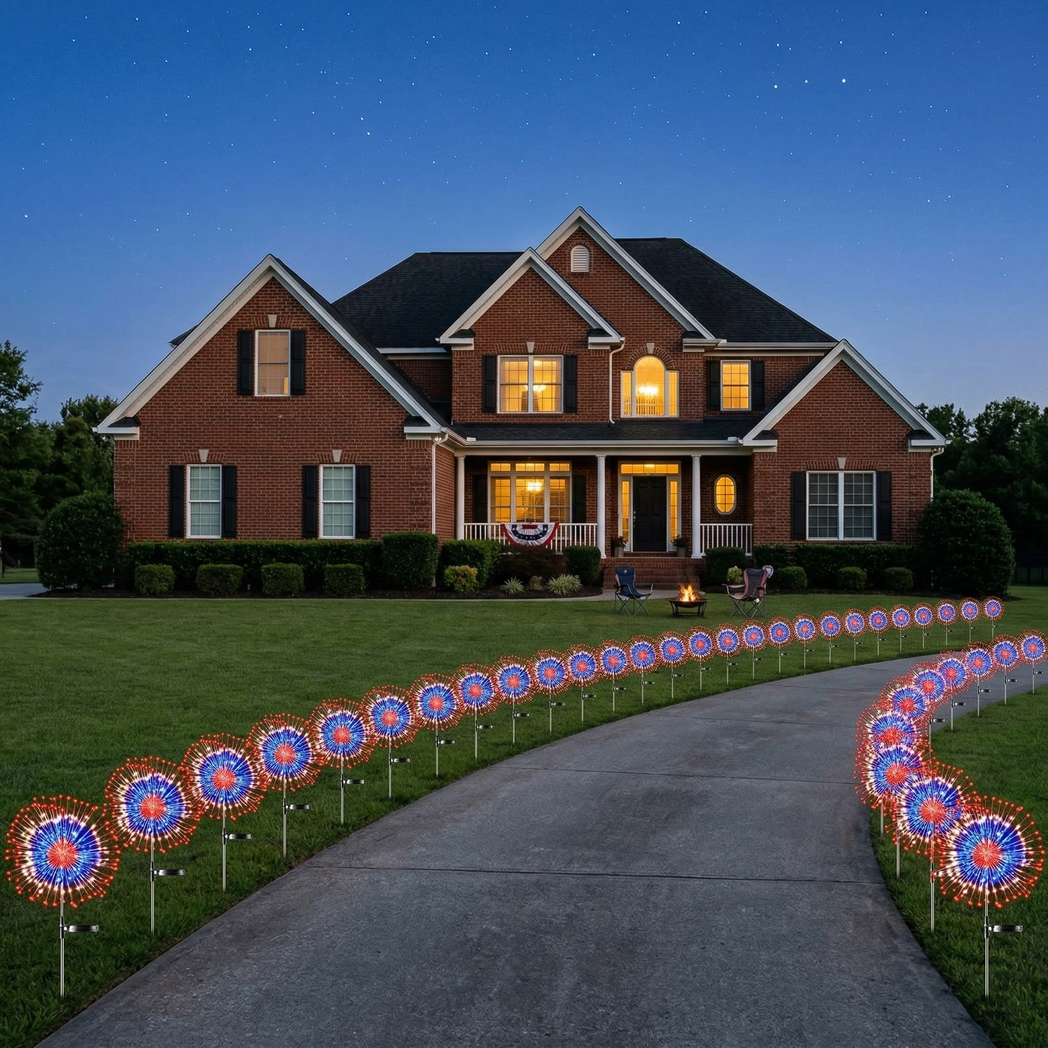 Light Up Your Yard with Patriotic Sparkle