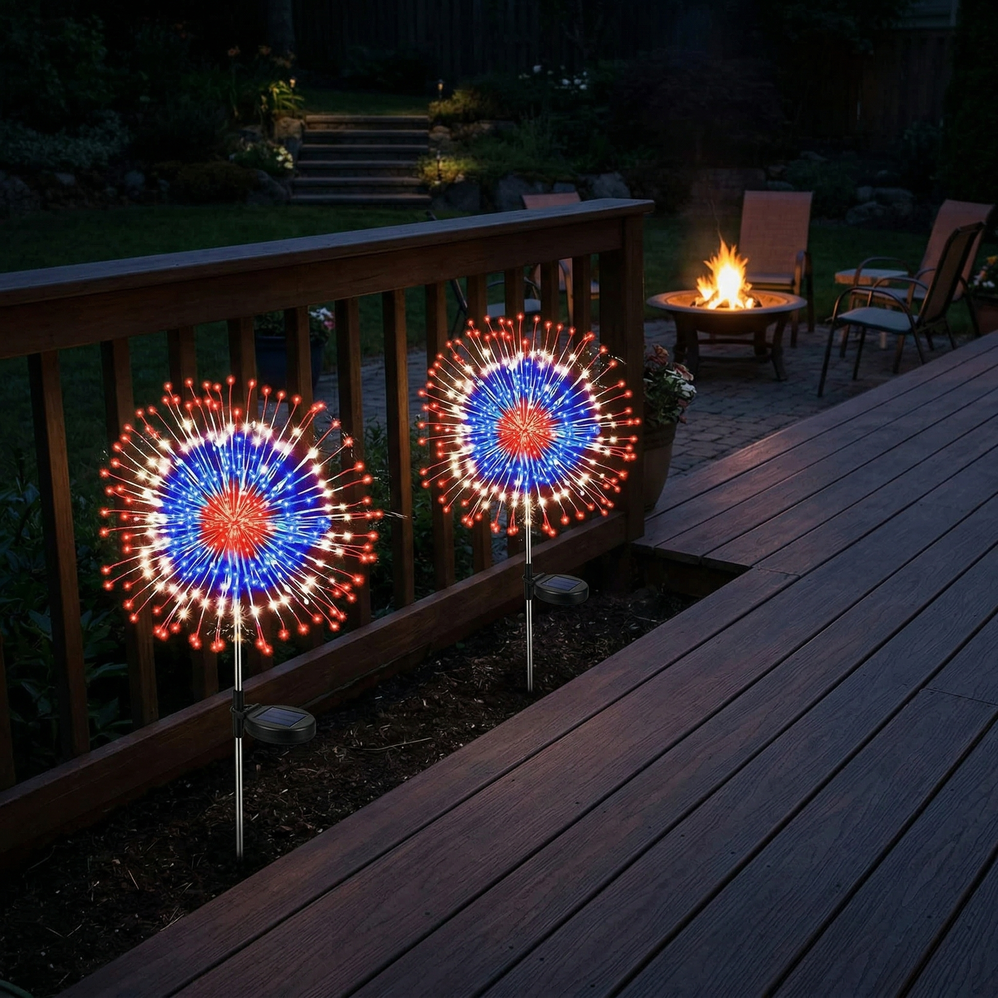 Light Up Your Yard with Patriotic Sparkle