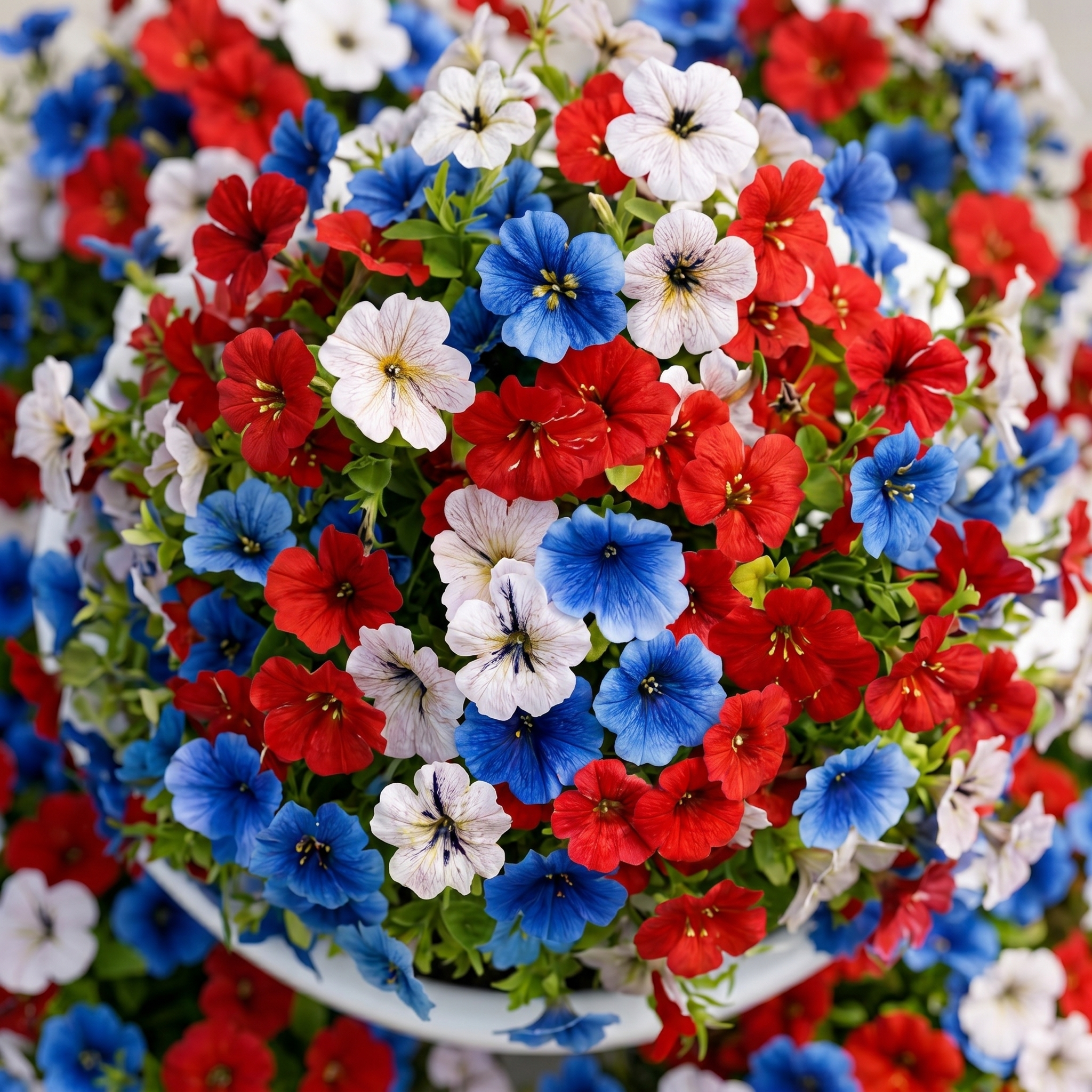Patriotic Artificial Flower Arrangement