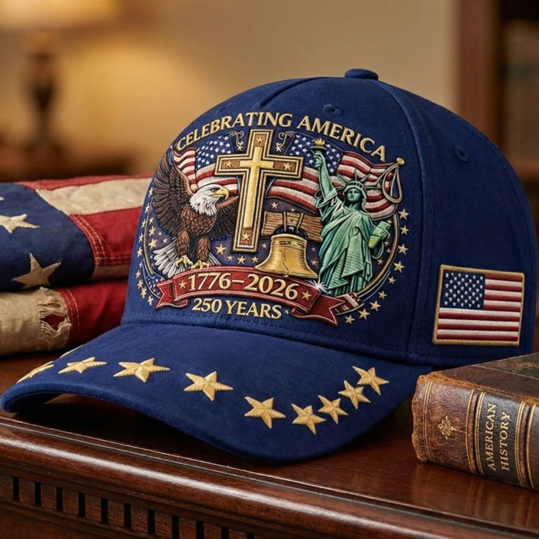 Celebrating America 250th Anniversary Baseball Cap (1776–2026)
