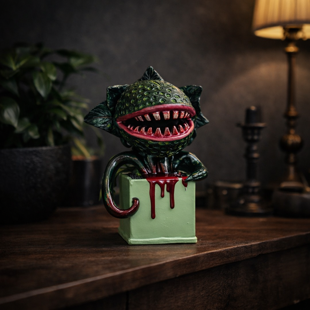 Creepy Carnivorous Plant Resin Statue for Garden, Porch & Planters