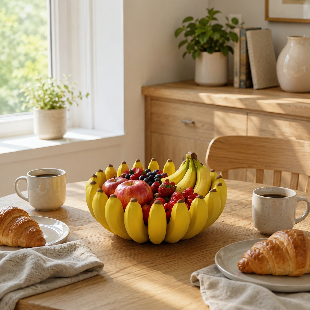 Creative Banana Fruit Bowl – 3D Printed Decorative Candy & Fruit Dish