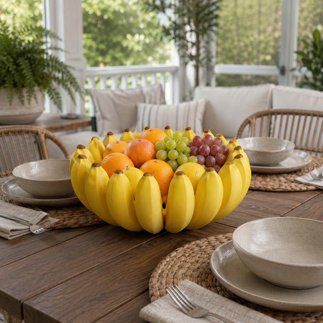 Creative Banana Fruit Bowl – 3D Printed Decorative Candy & Fruit Dish