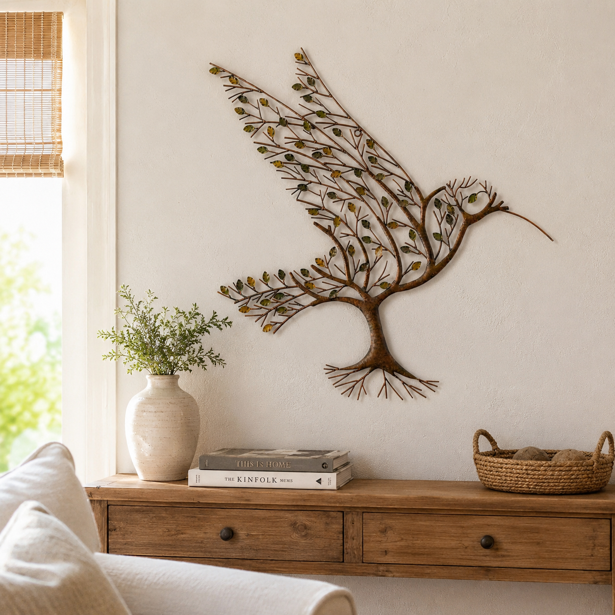 Rustic Metal Tree Wall Decor