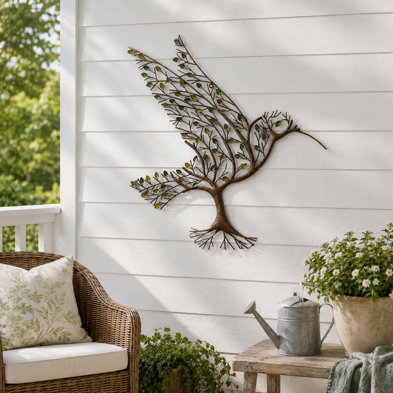 Rustic Metal Tree Wall Decor