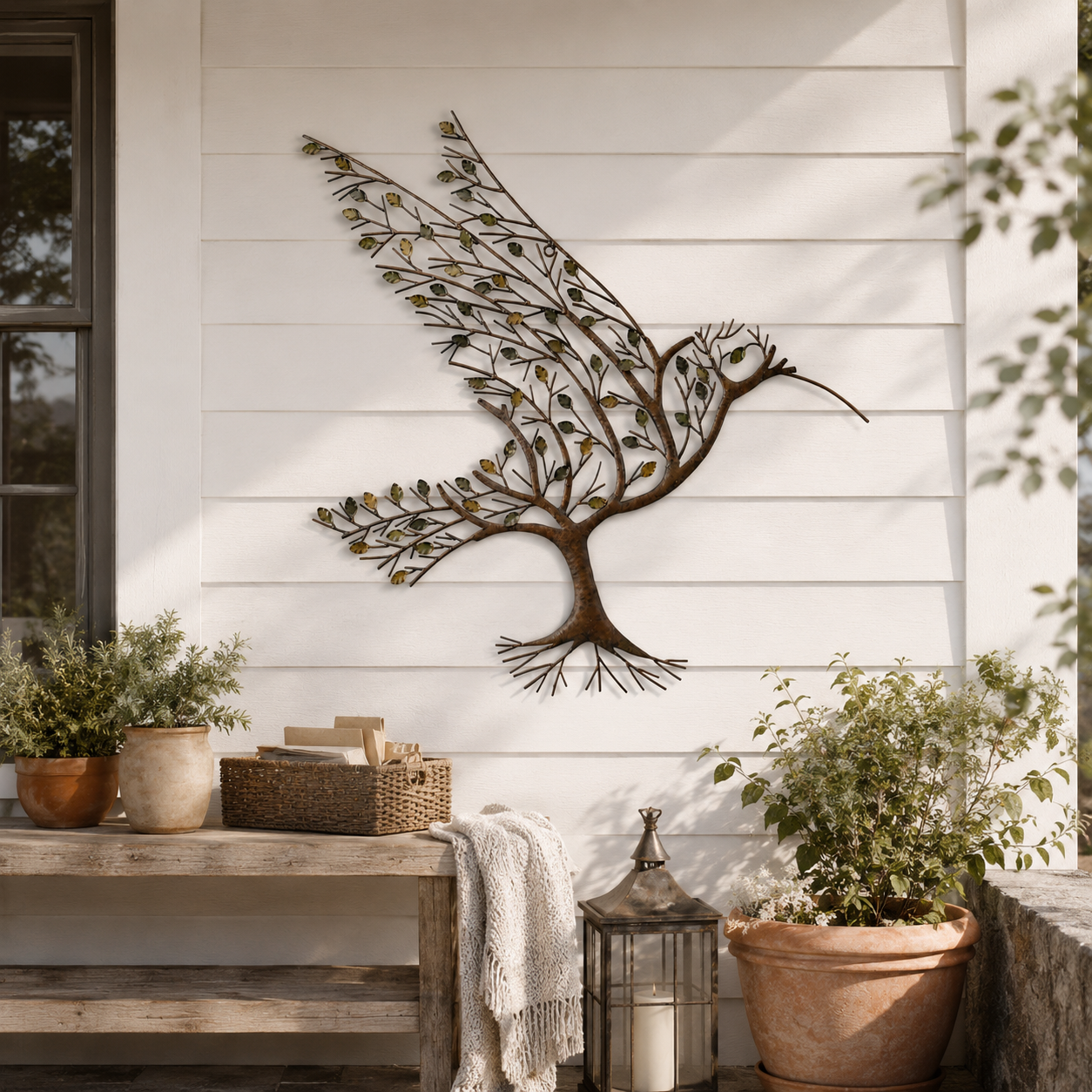 Rustic Metal Tree Wall Decor