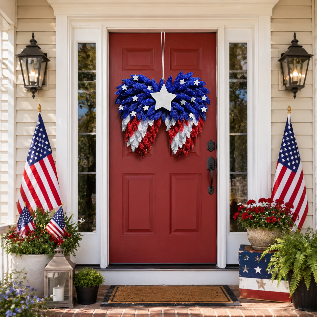 Patriotic Eagle Wing Door Hanging Decor