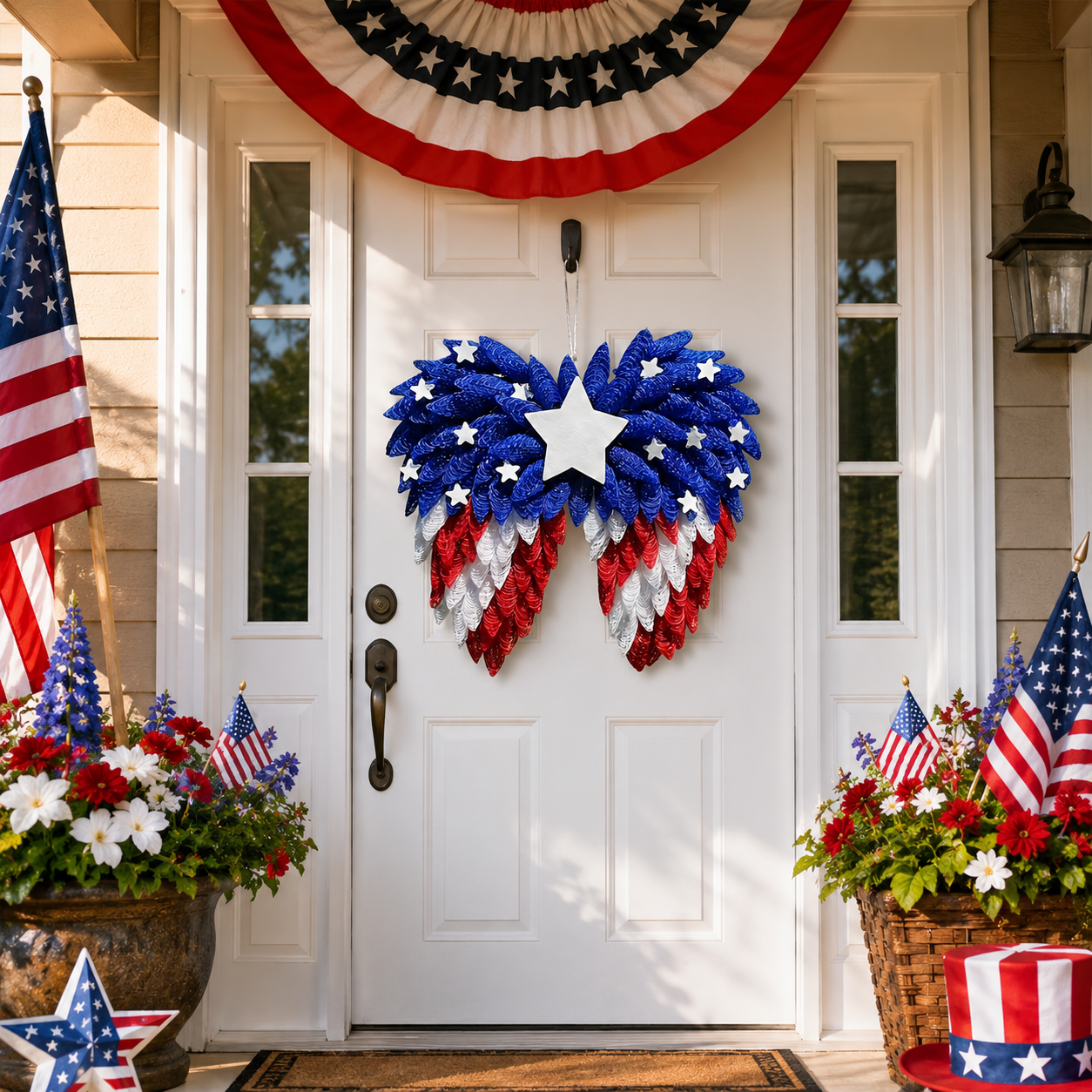 Patriotic Eagle Wing Door Hanging Decor