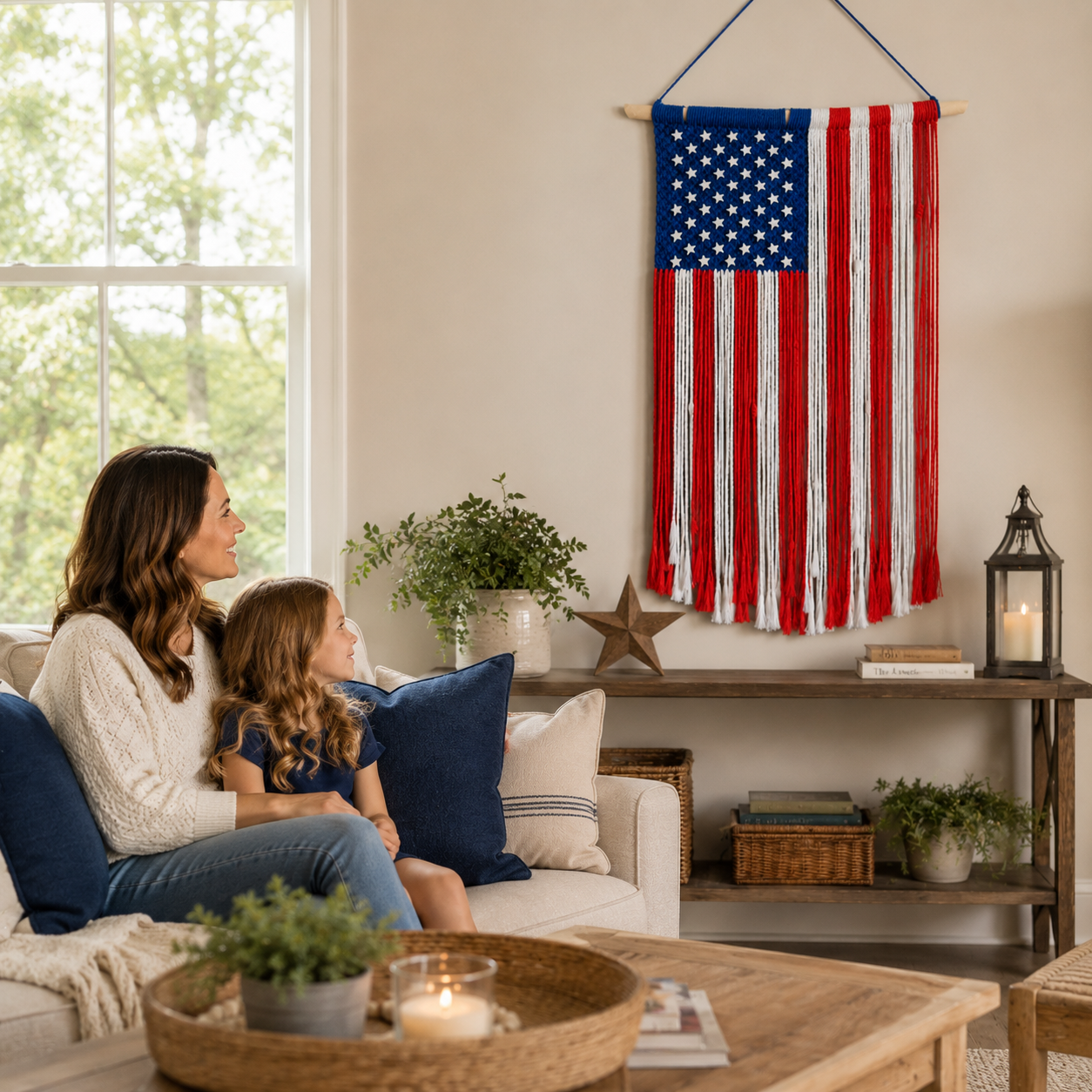 Patriotic American Flag Wall Hanging Decor