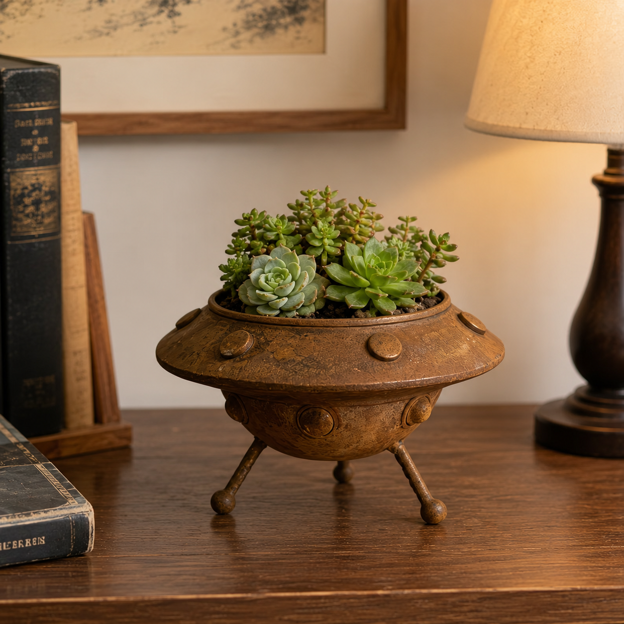 Vintage Rustic Succulent Planter Pot