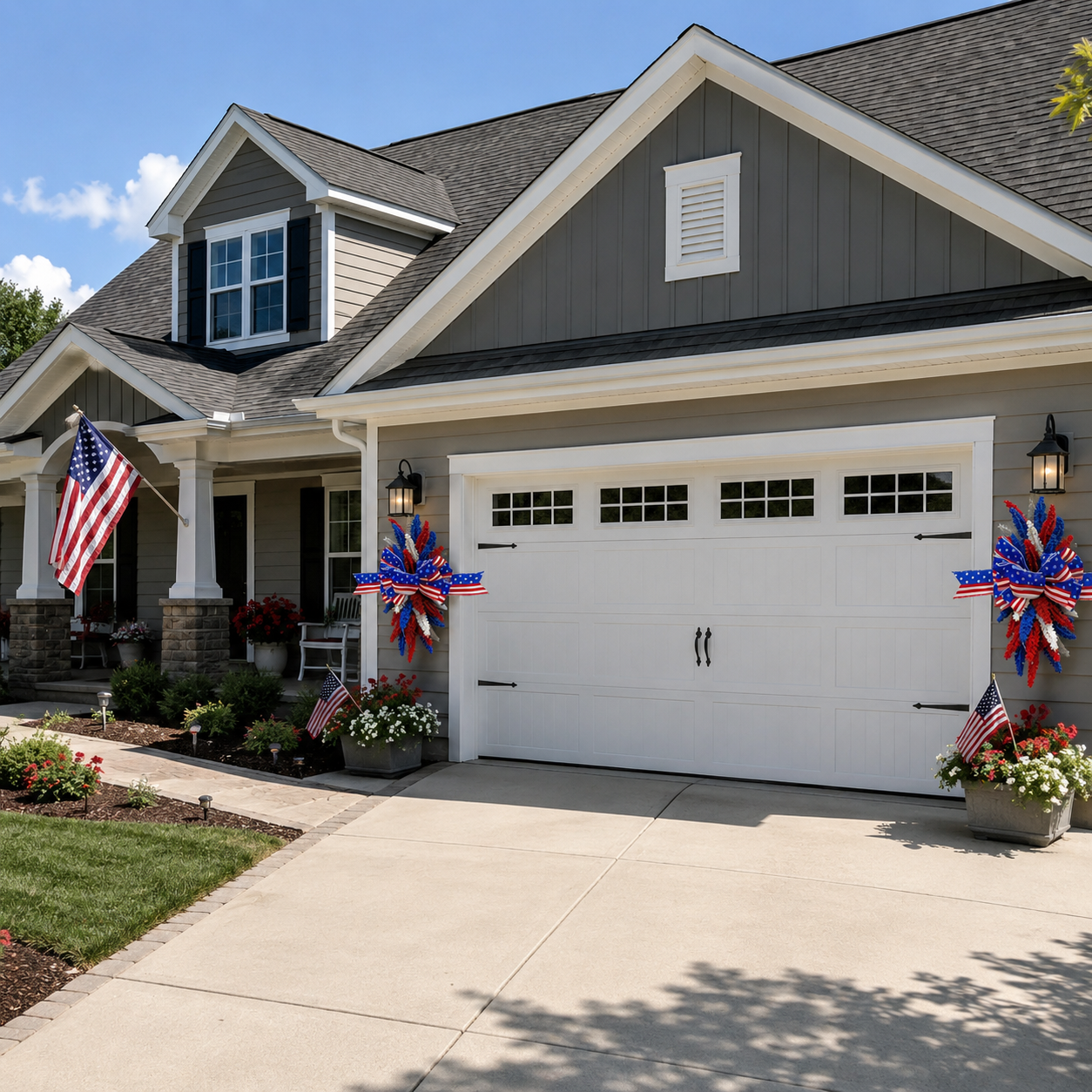 Patriotic Bow Hanging Decoration