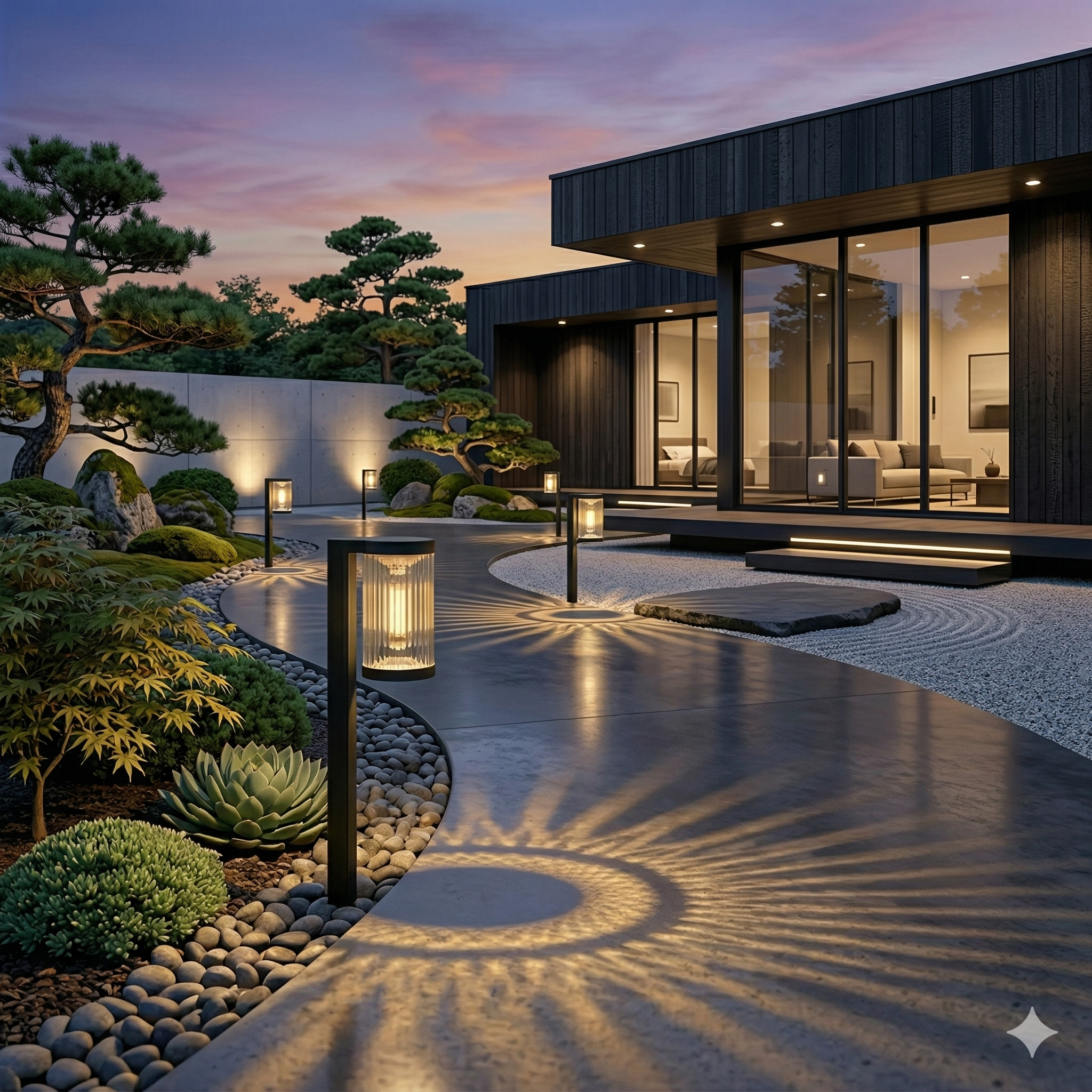 Modern Solar Pathway Lights – CE Certified Waterproof Outdoor Garden Lights with Warm White Glow